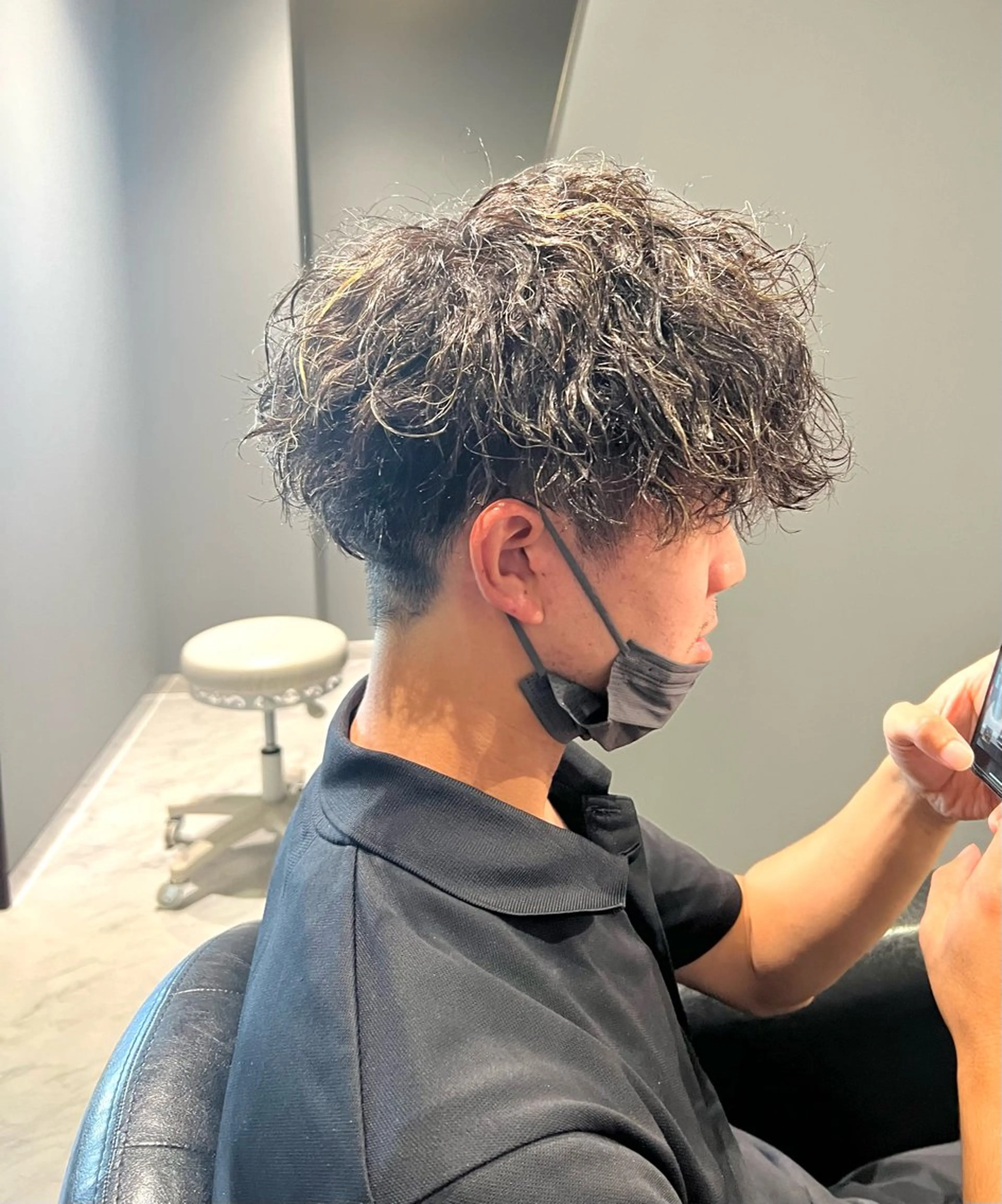 ショート ハイライト カット パーマ トリートメント ヘッドスパ BOLEN【ボルン】所属・武田 颯馬のヘアスタイル