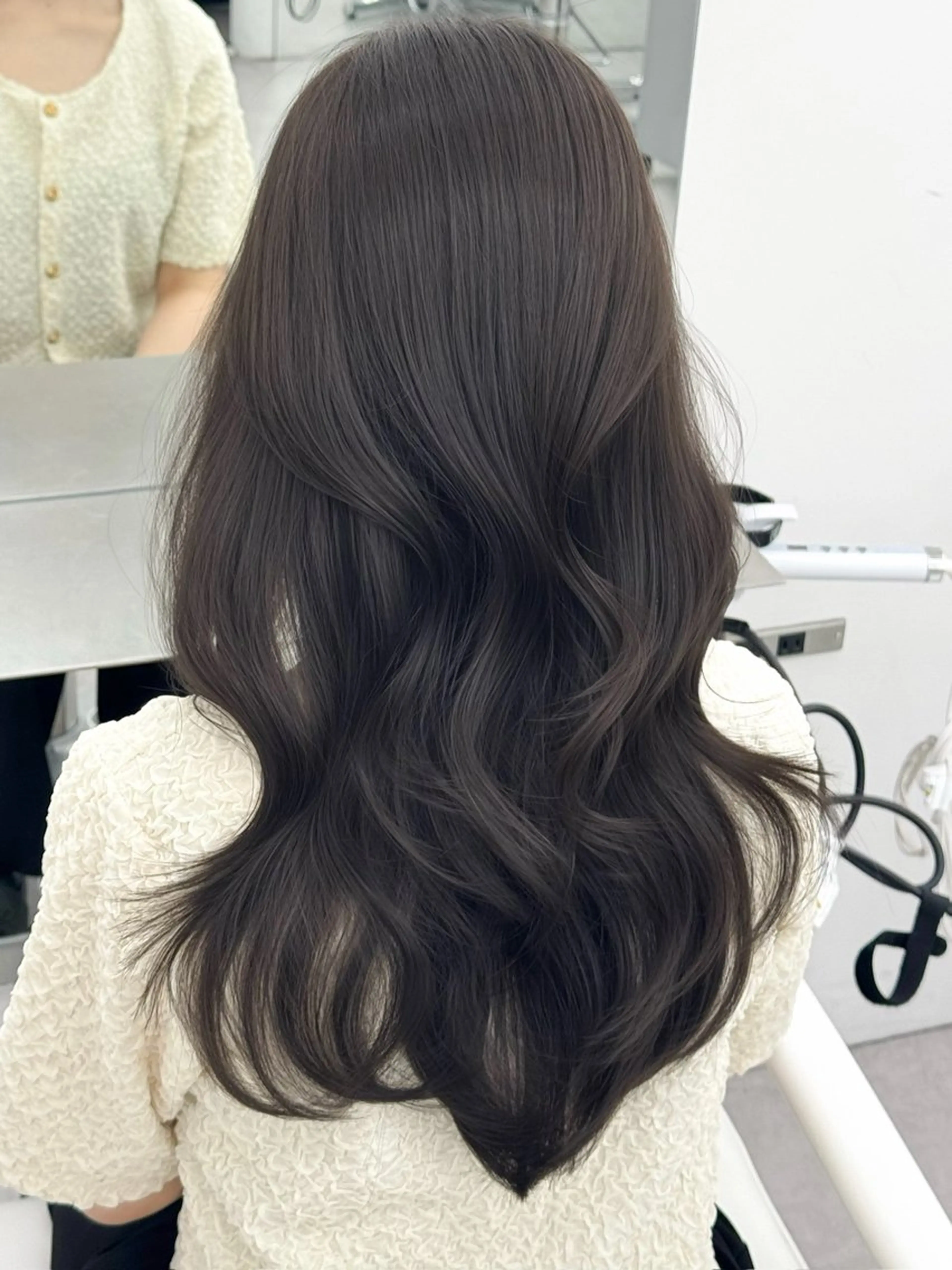 ロング カラー カット ヘアカラー トリートメント 韓国ヘア　紗希 🦋のヘアスタイル