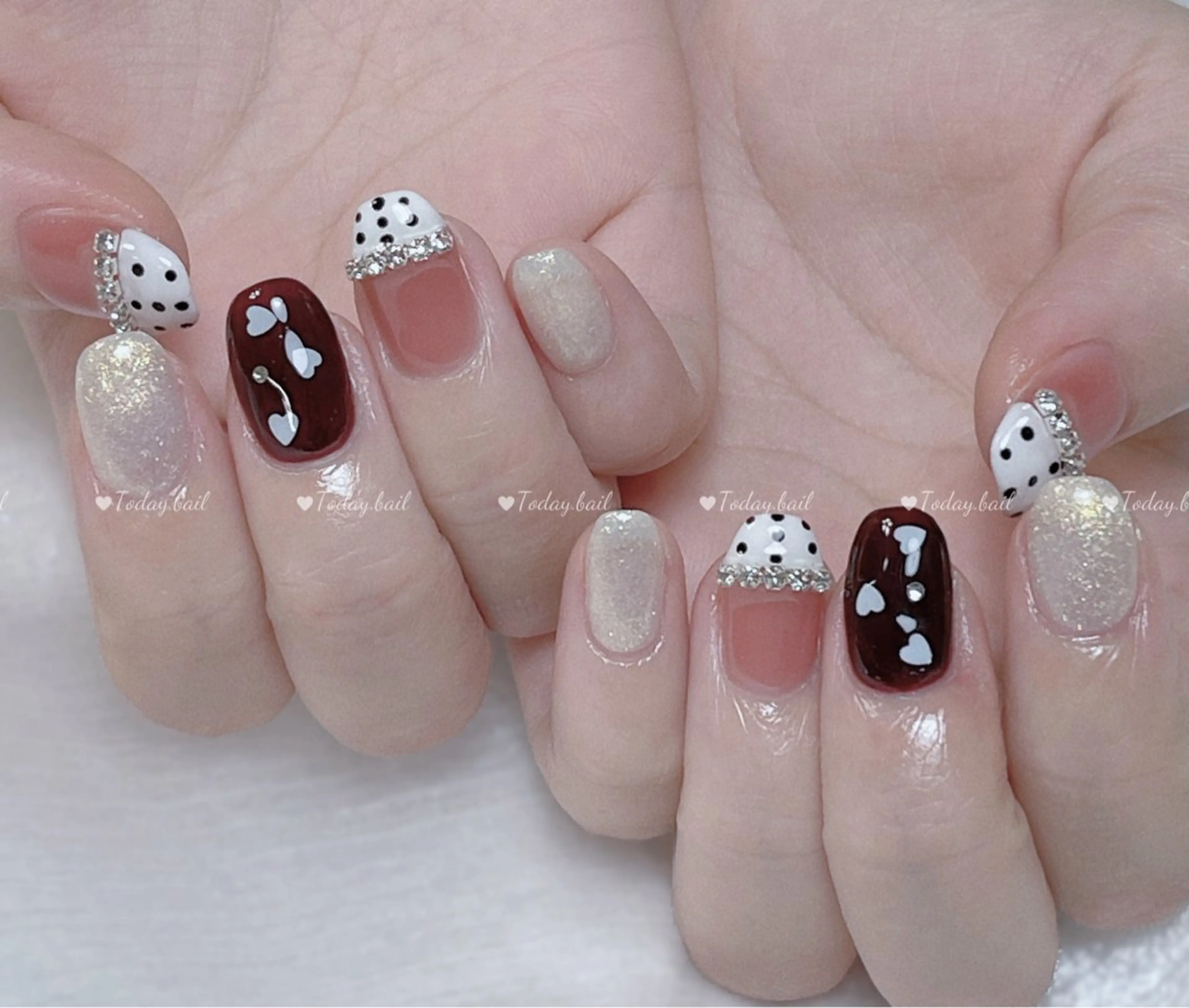 ネイル ハンドネイル 🎀Today nail💅のネイルデザイン