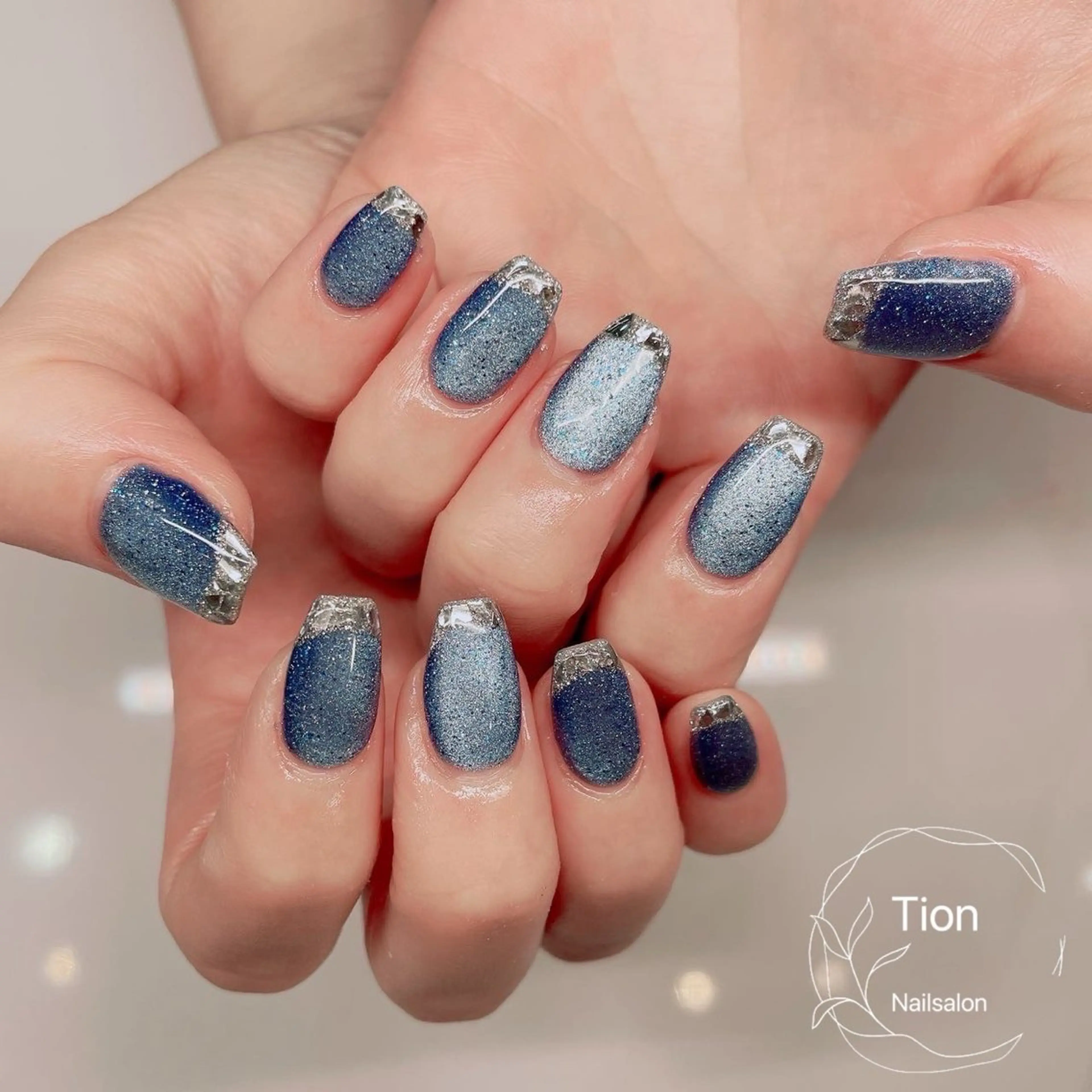 ネイル チークネイル 長さ出し フットネイル フレンチネイル ジェルネイル Nailsalon Tion　川崎店のネイルデザイン