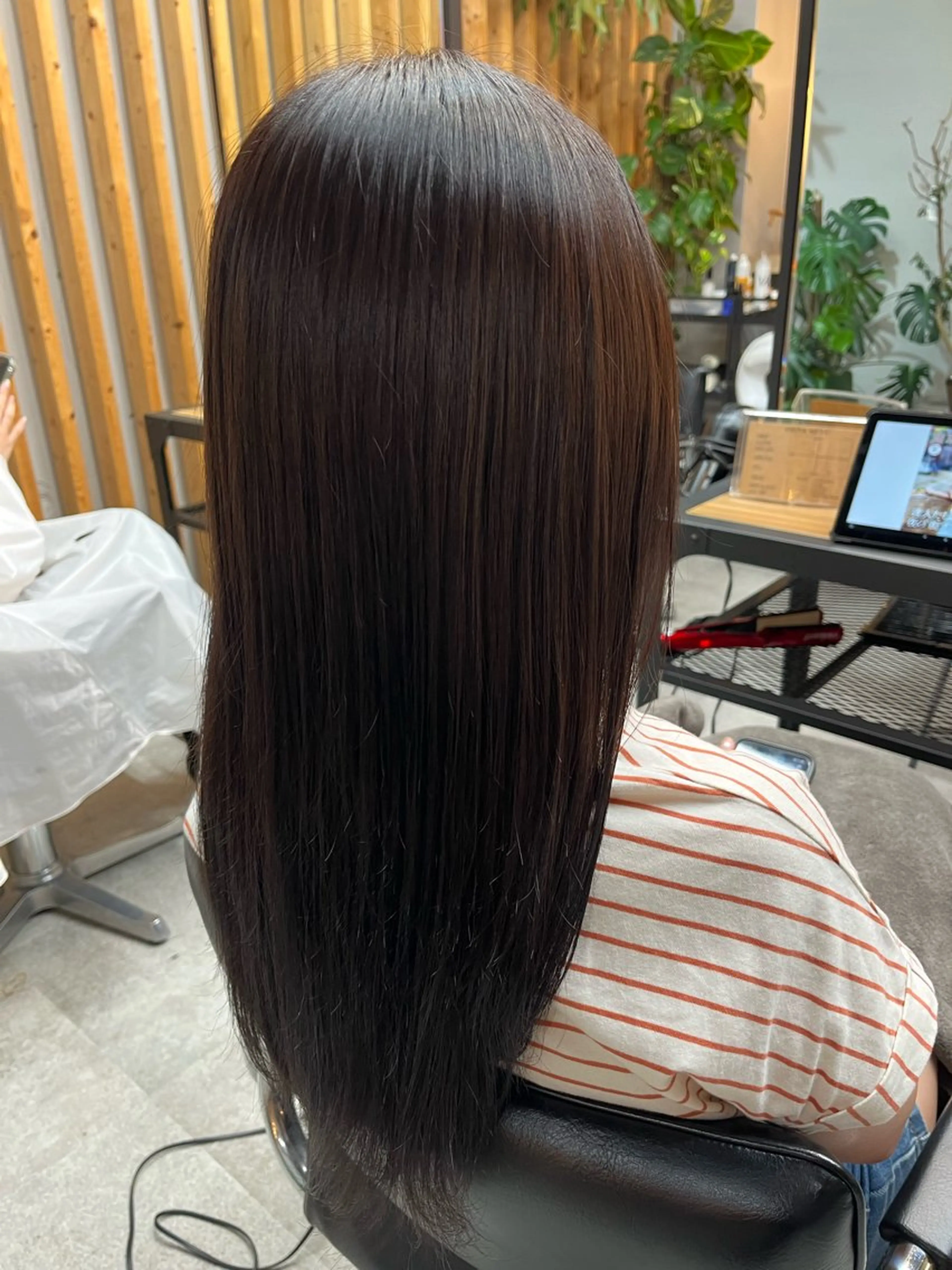 ロング 縮毛矯正 トリートメント 🫧艶感カラー/ あいり🤍のヘアスタイル