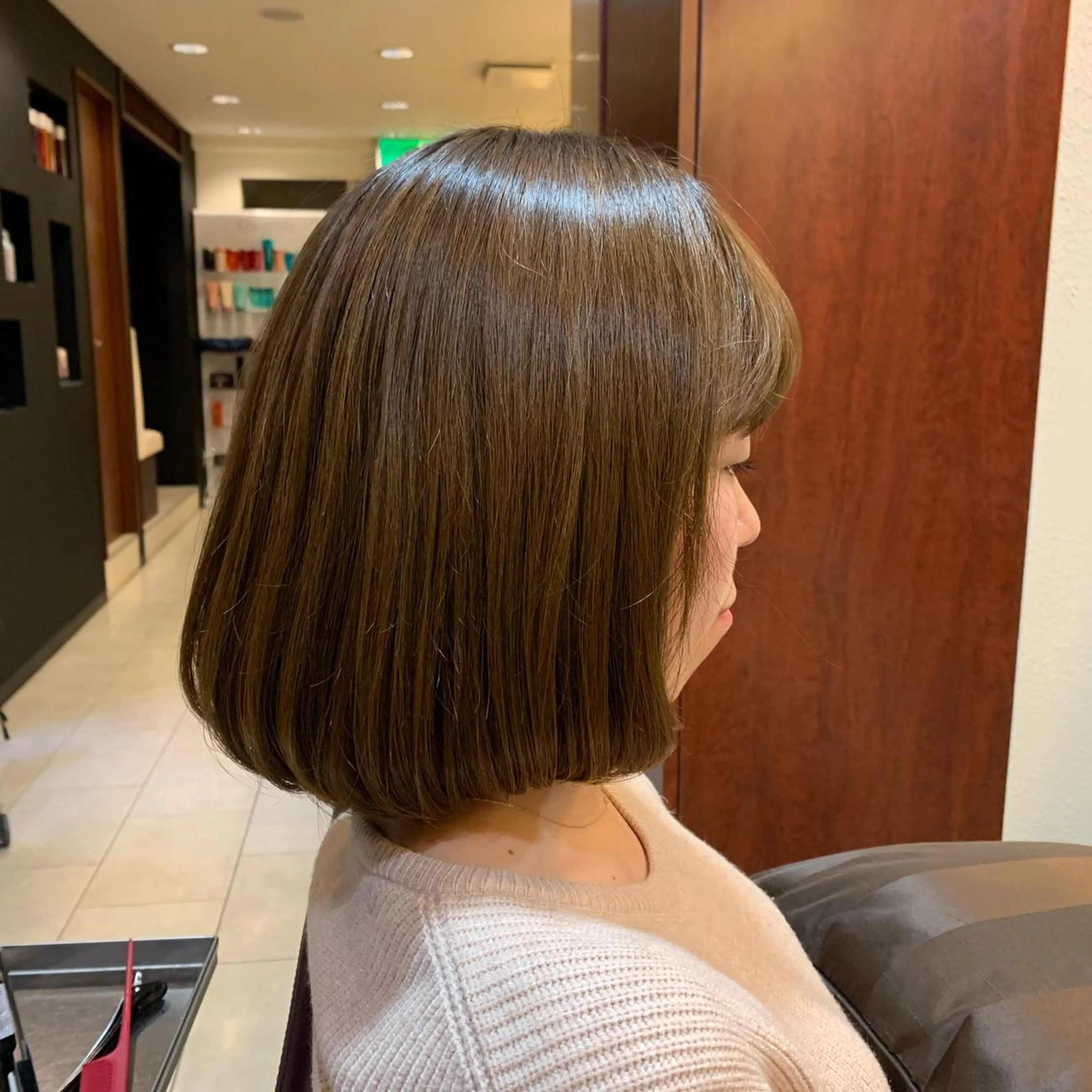 ミディアム Agu hair verse所属・小顔/似合わせカット 杉山莉菜のヘアスタイル