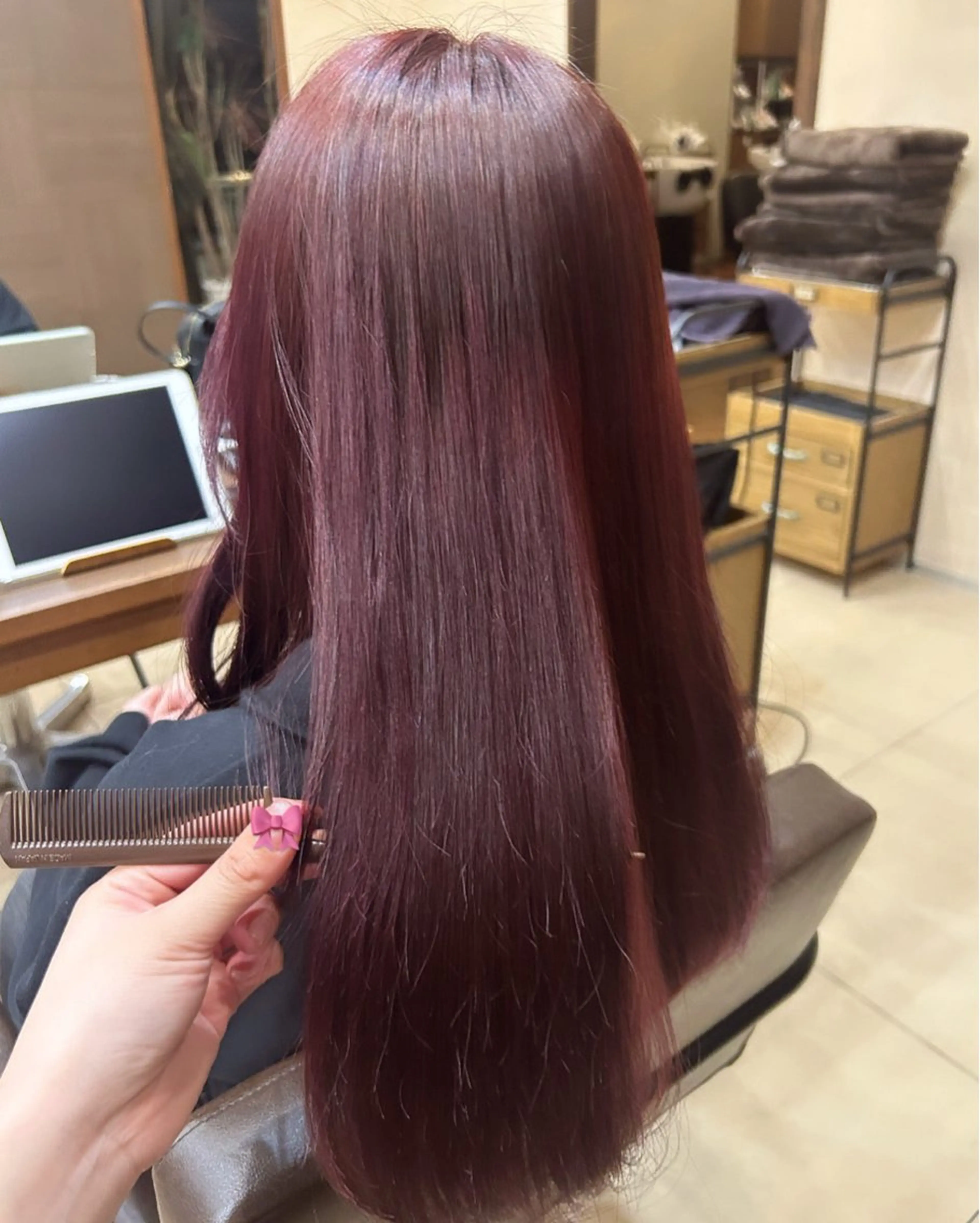 セミロング カラー カノエ宇部厚南店 /つむぎのヘアスタイル