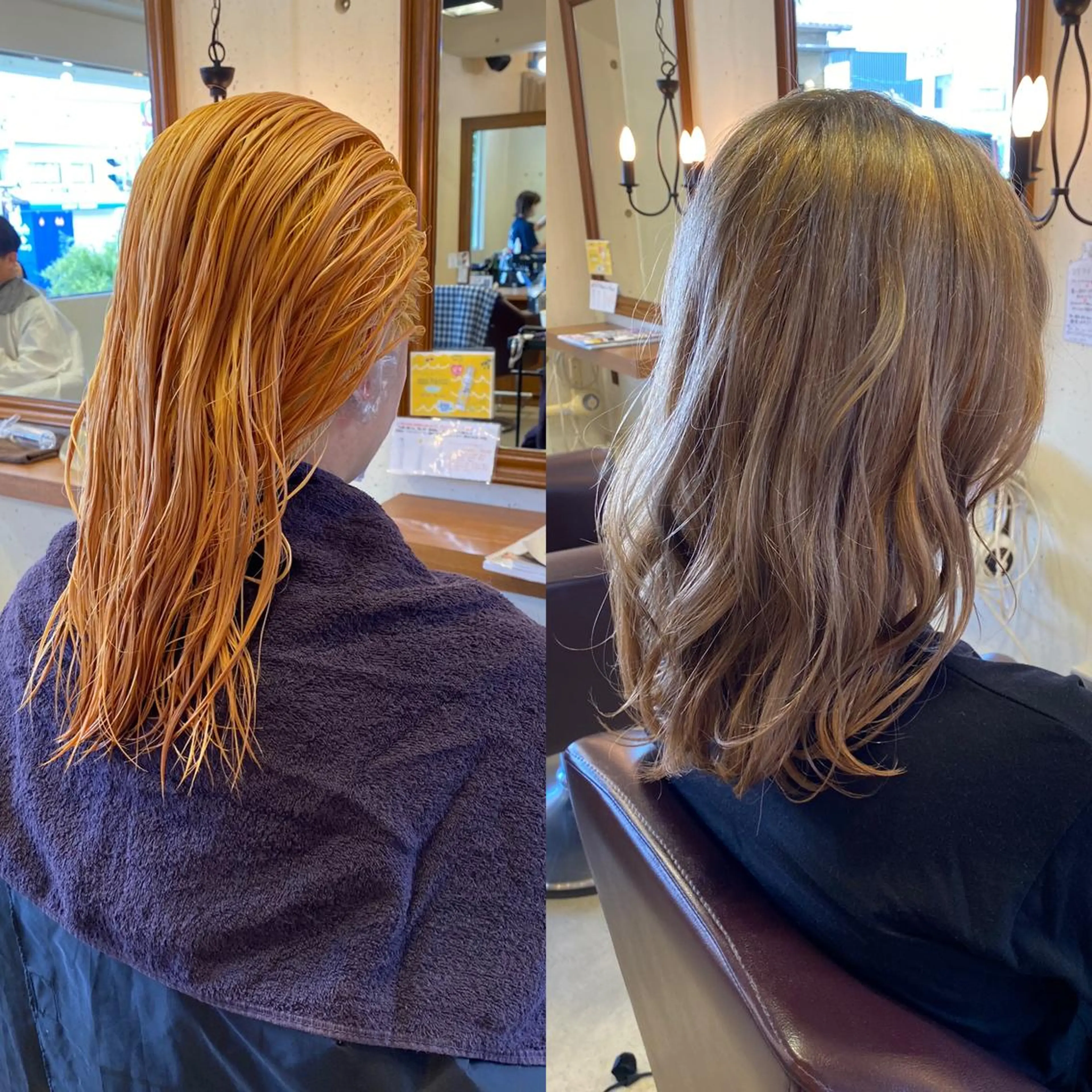 セミロング カラー ヘアアレンジ グレージュ カット ヘアカラー SALOWIN京都河原町Suite店所属・外国人風レイヤー/ ハイトーンSHUのヘアスタイル