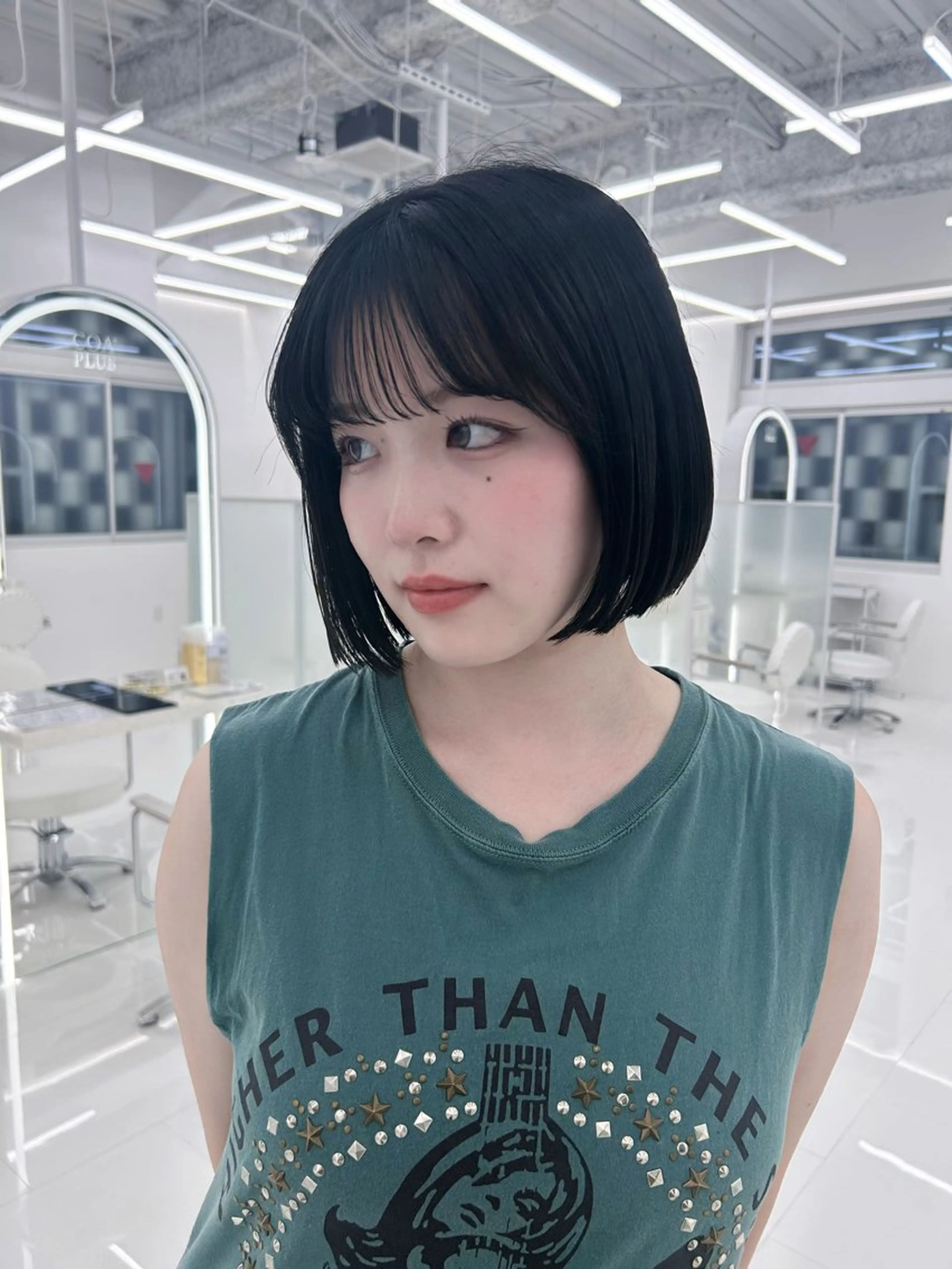 【🩵2回目以降限定🩵】🎀透明感カラー➕ボブカット➕超音波トリートメント🎀の写真