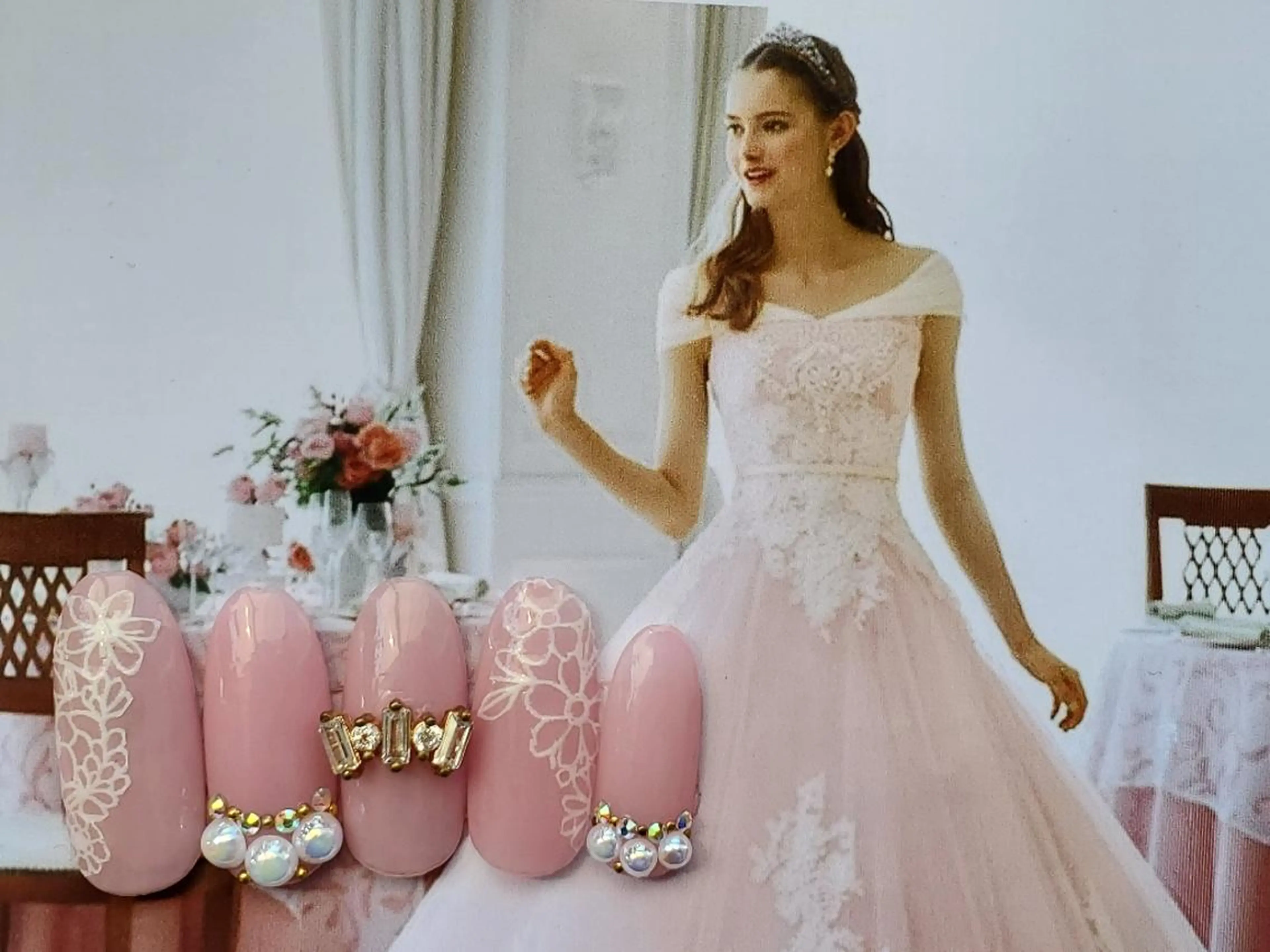 ネイル ブライダルネイル bloom *のネイルデザイン