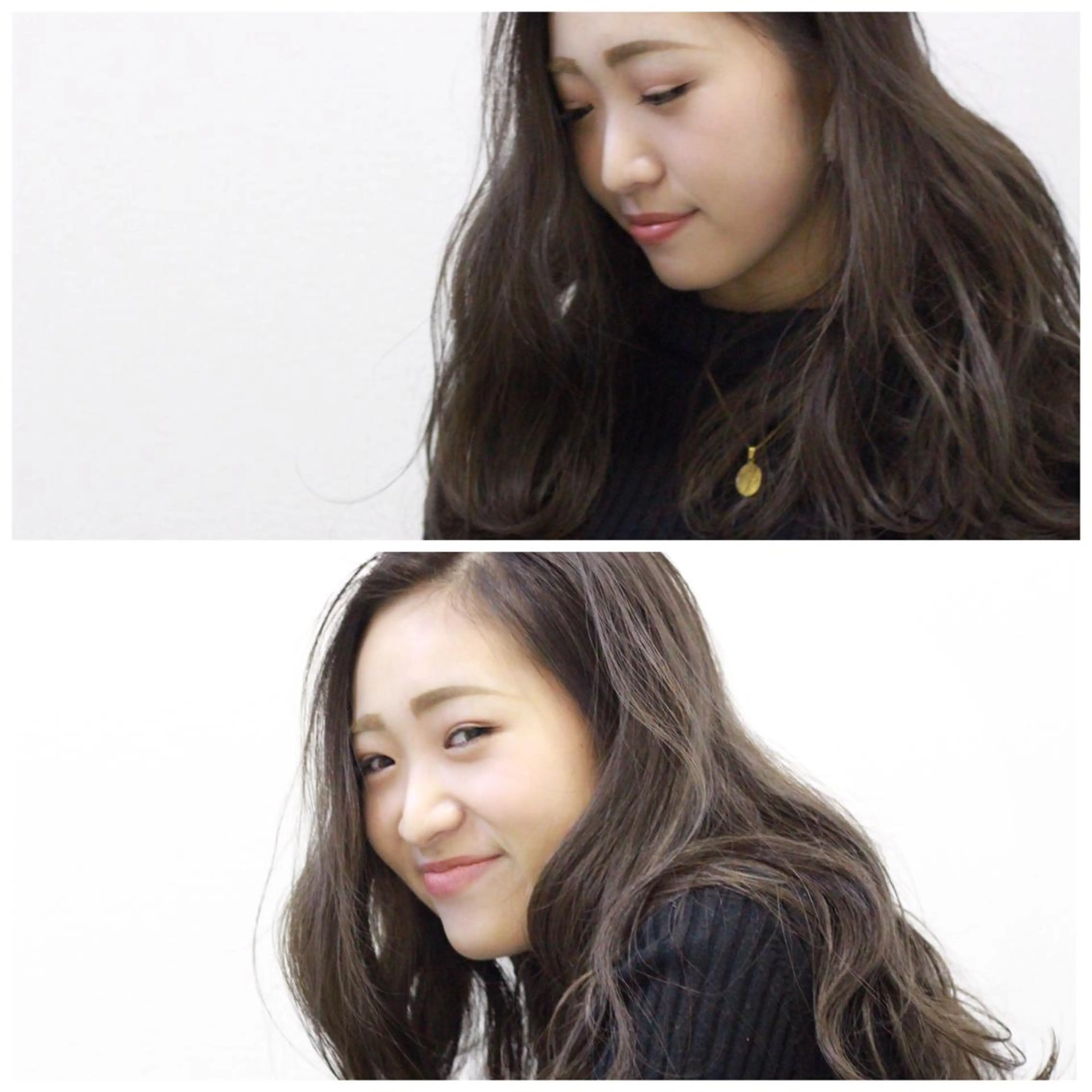 ロング カラー グレージュ ハイライトカラー ハイライト ヘアカラー Viage （ビアージュ）のヘアスタイル