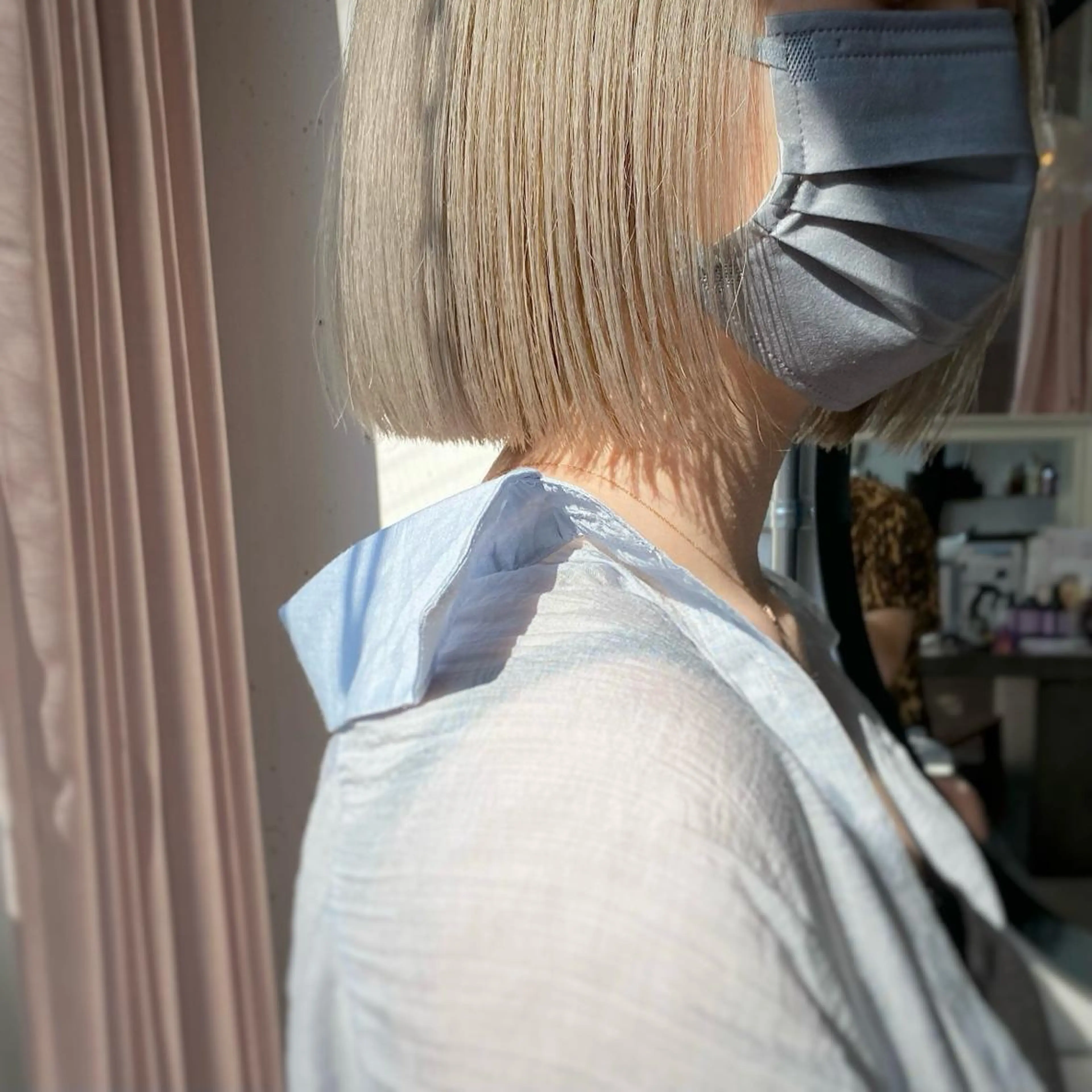 ミディアム カラー ベージュカラー ブリーチ ブロンド ブロンドベージュ ハイトーンカラー Piaコータロー ハイトーン&‪ボブのヘアスタイル