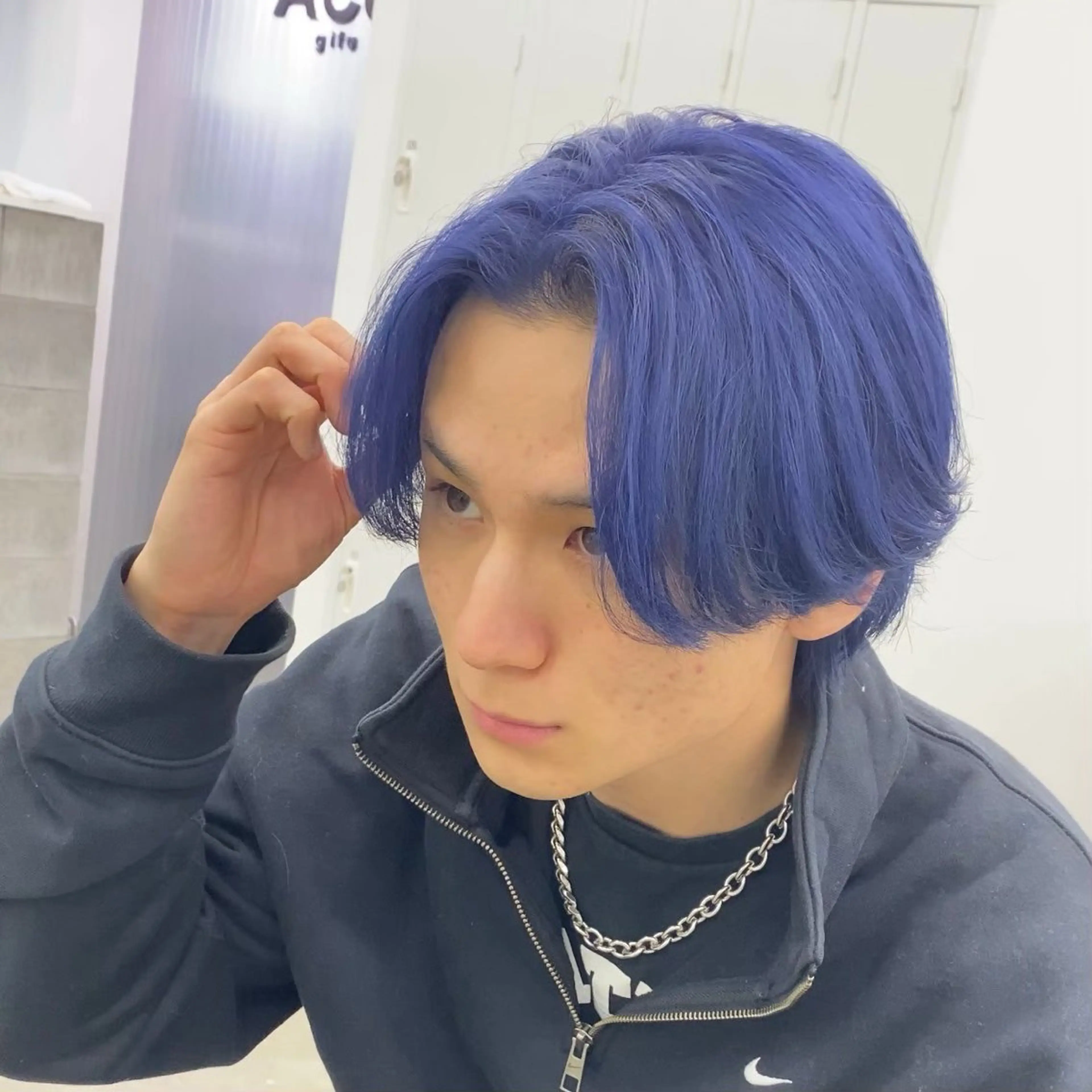 ショート カラー メンズ Ace men's salon岐阜店所属・🔥メンズ特化美容師 パーマのヘアスタイル