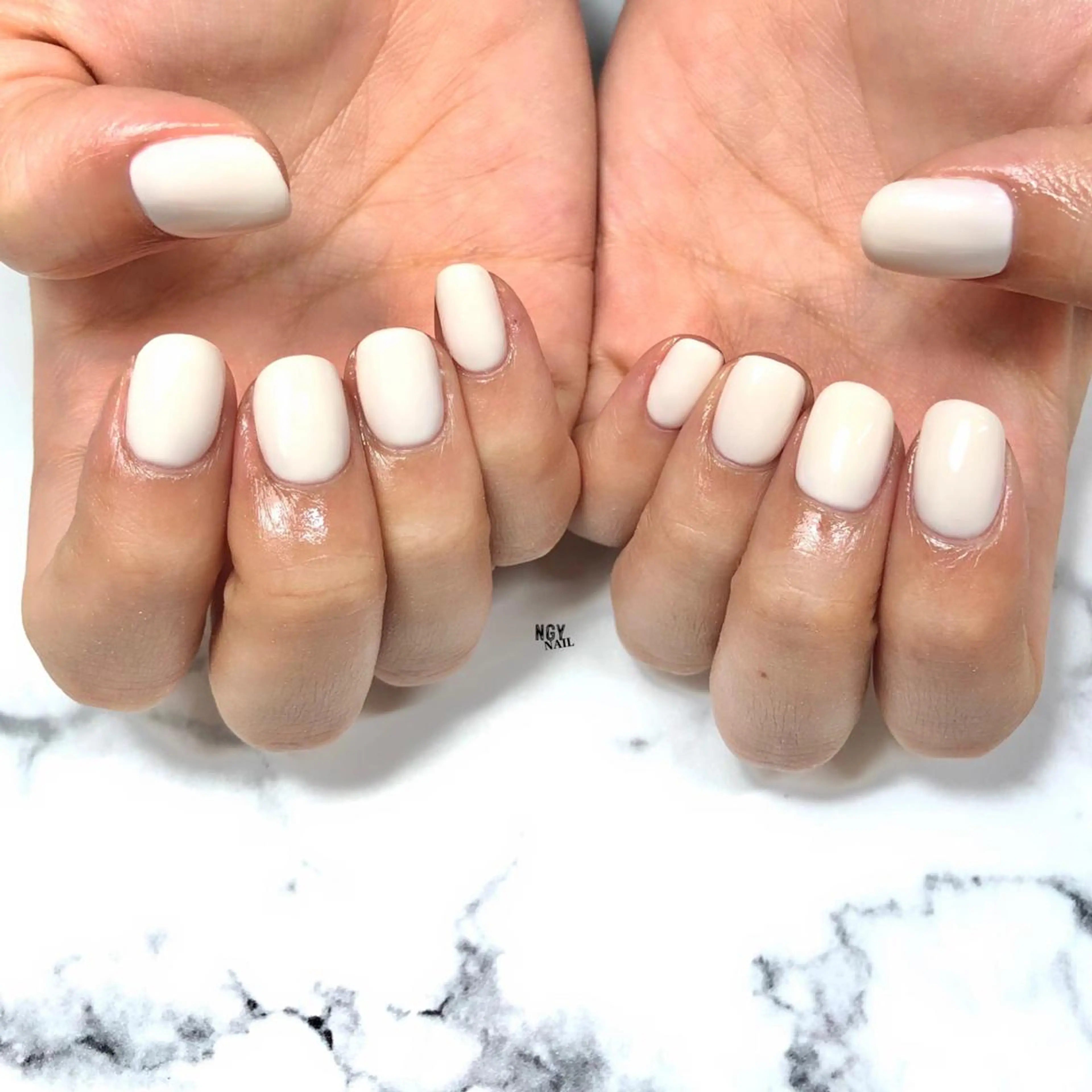 ネイル ジェルネイル ワンカラーネイル パラジェル ショートネイル シンプルネイル ハンドネイル NAIL NOWのネイルデザイン