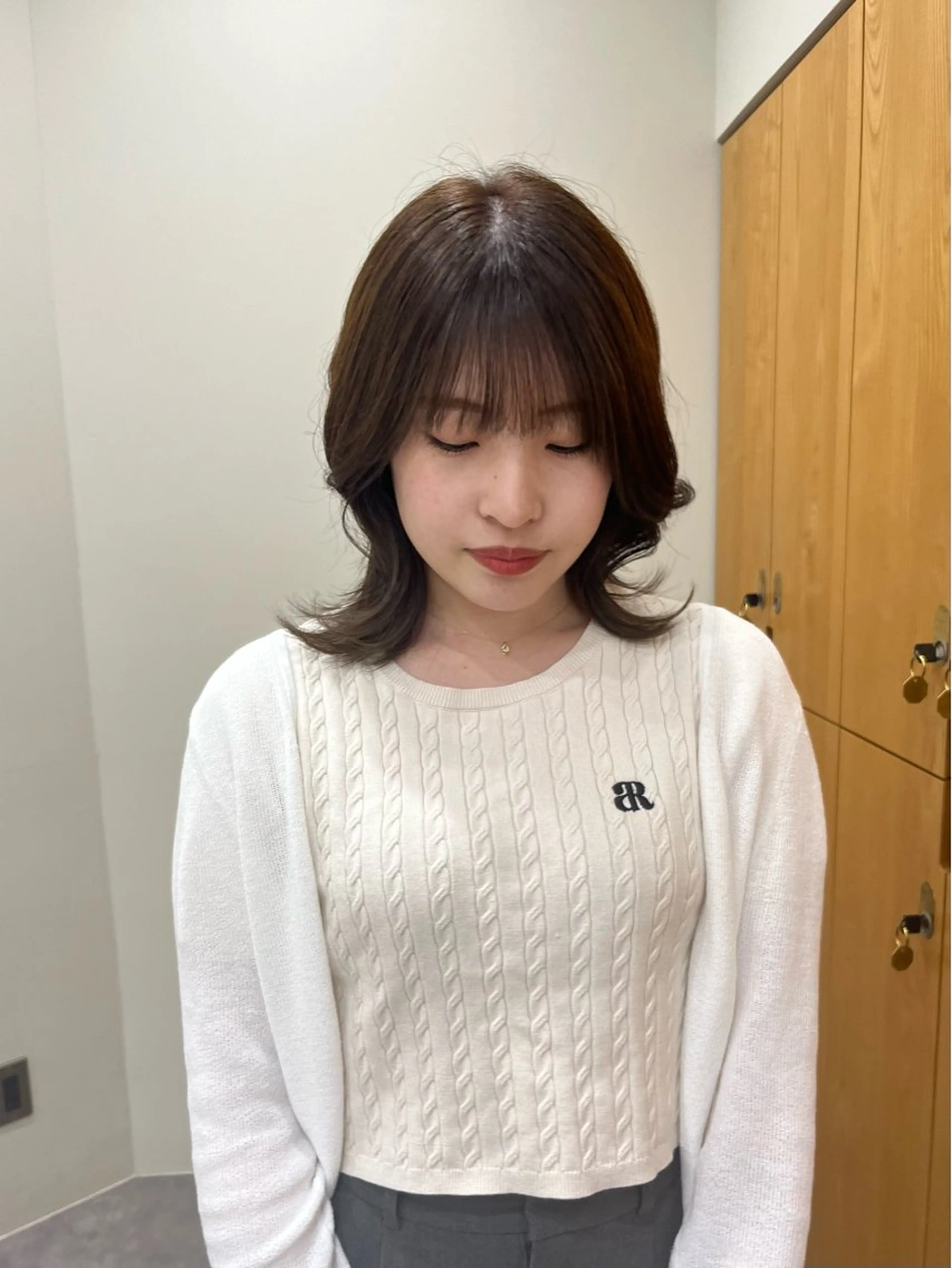 ミディアム 似合わせカット🌼 沙奈のヘアスタイル