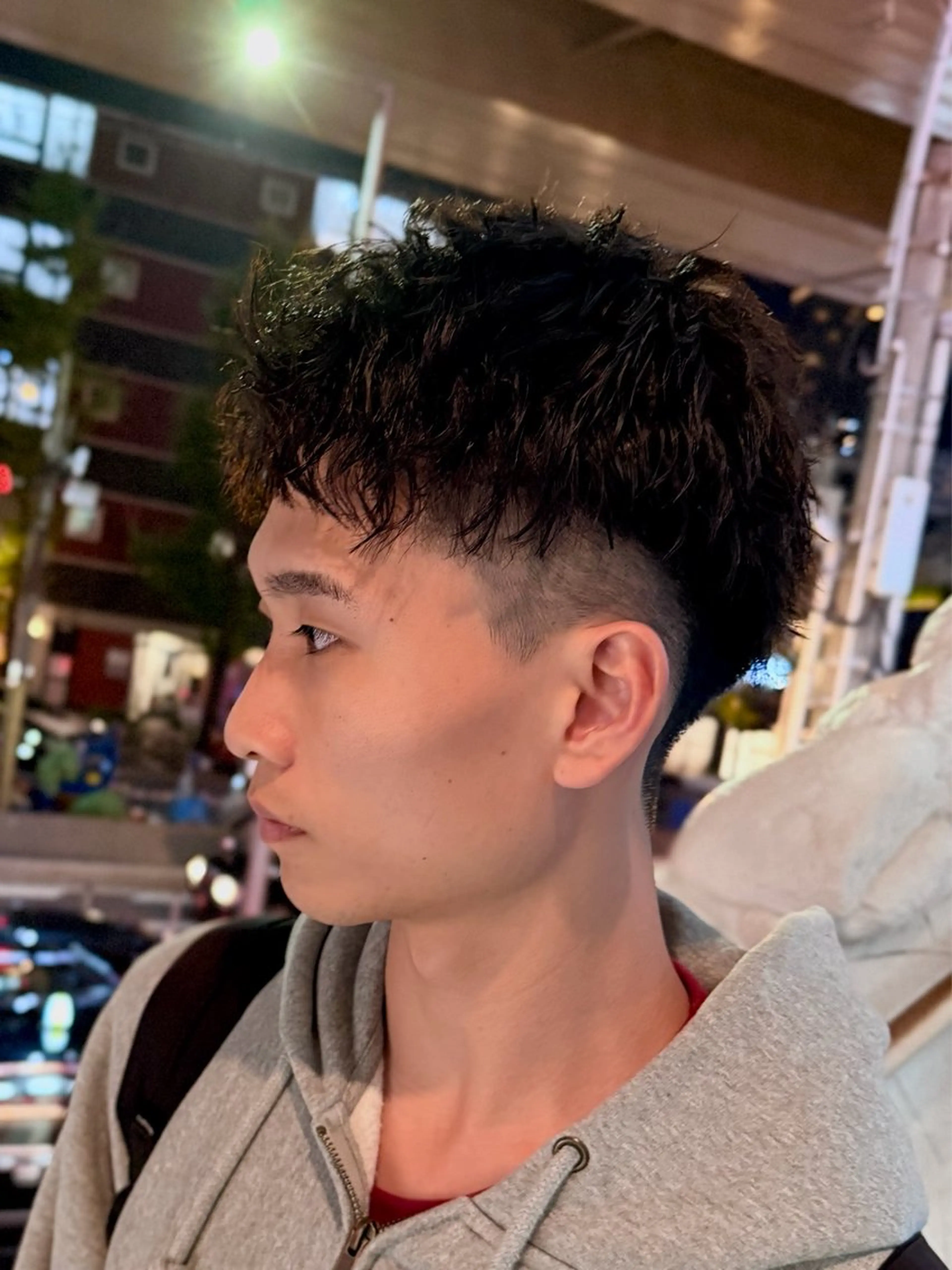 ショート パーマ メンズ カット パーマ 梅田/ツイスパ /短髪/田中崇奨のヘアスタイル