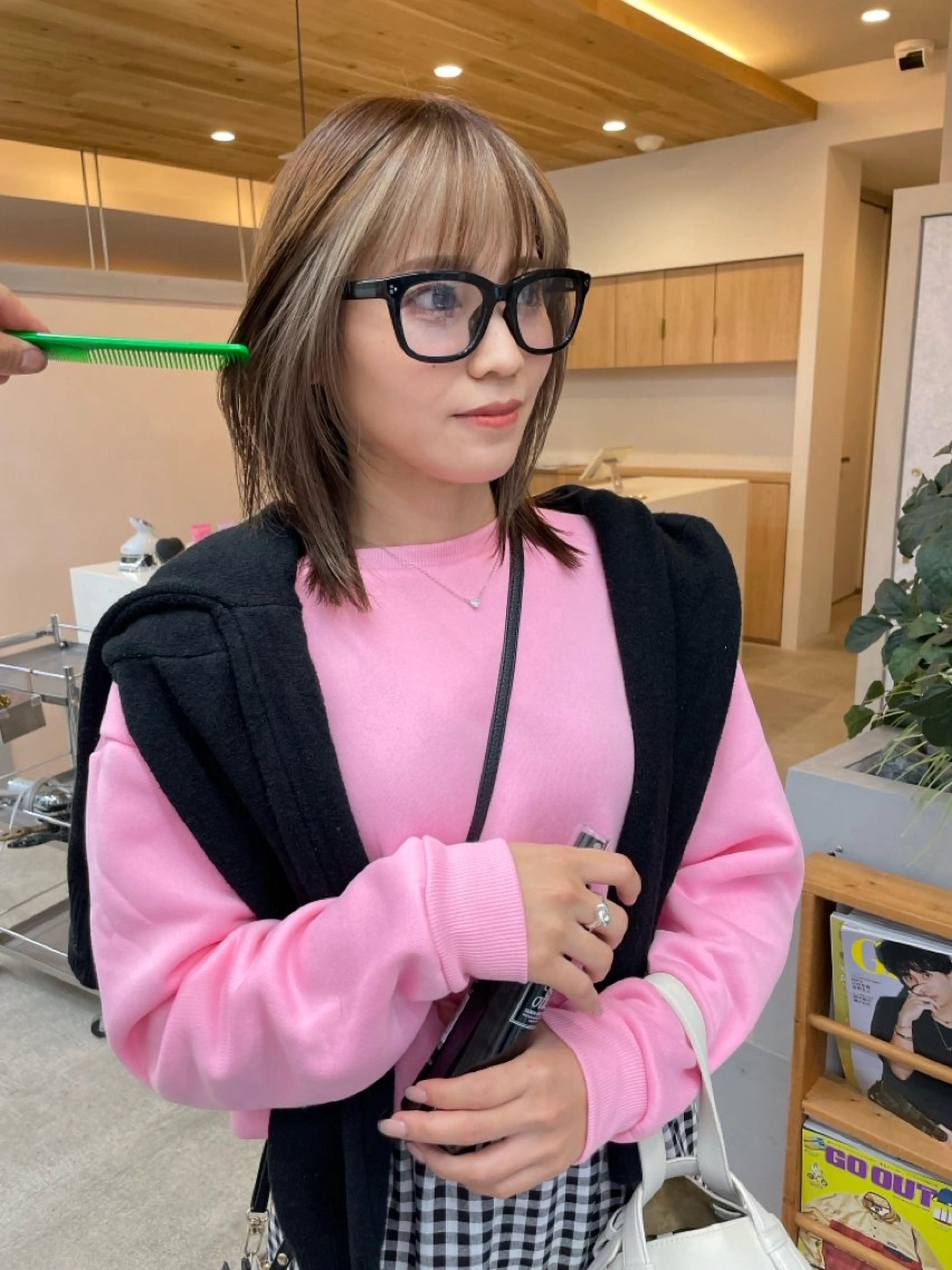 ミディアム カラー honami🐬／ 美髪カラー／縮毛矯正のヘアスタイル