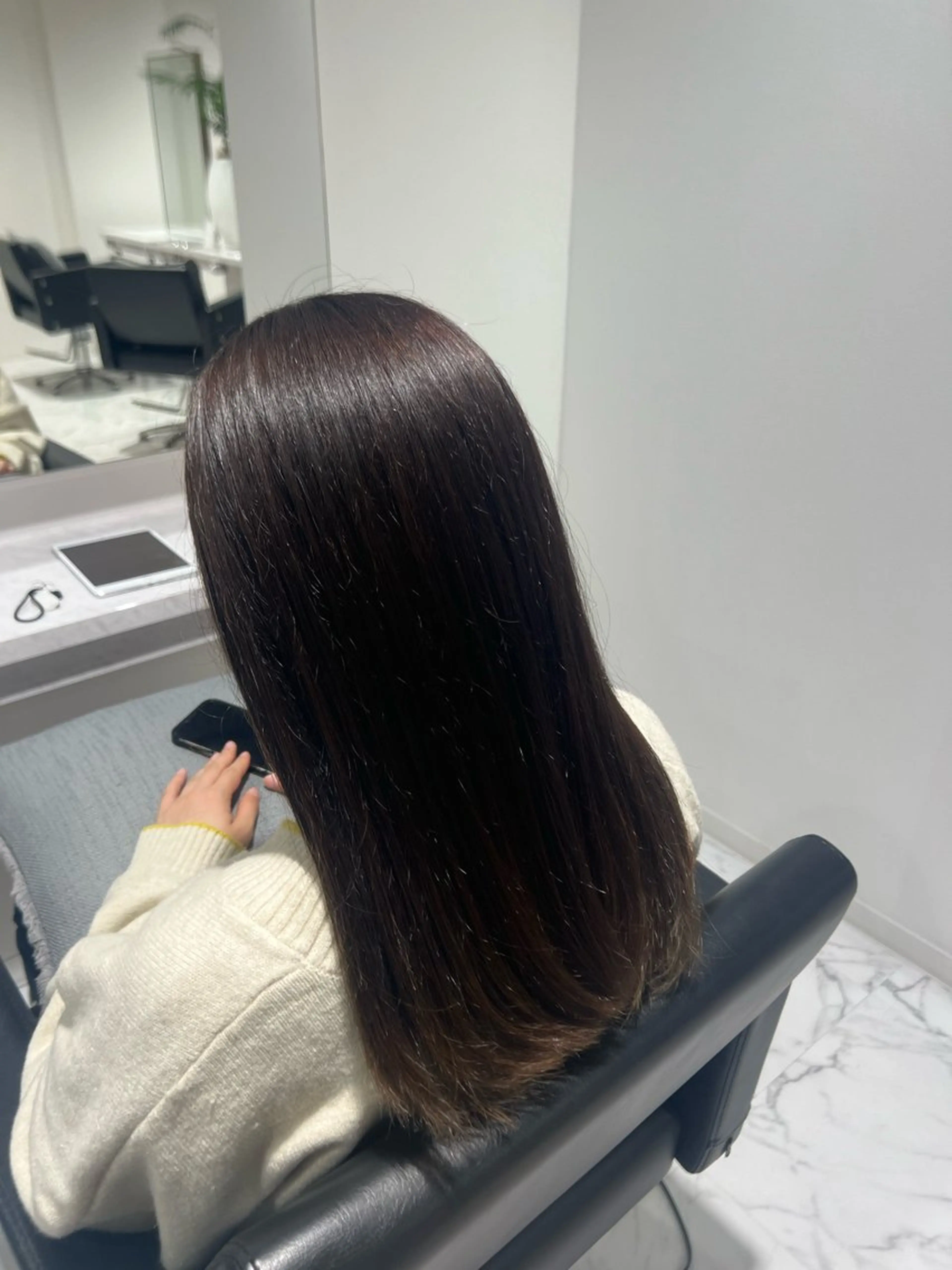 ロング カラー ブラウンカラー オリーブブラウン ART【アール】所属・HAZUKI .のヘアスタイル