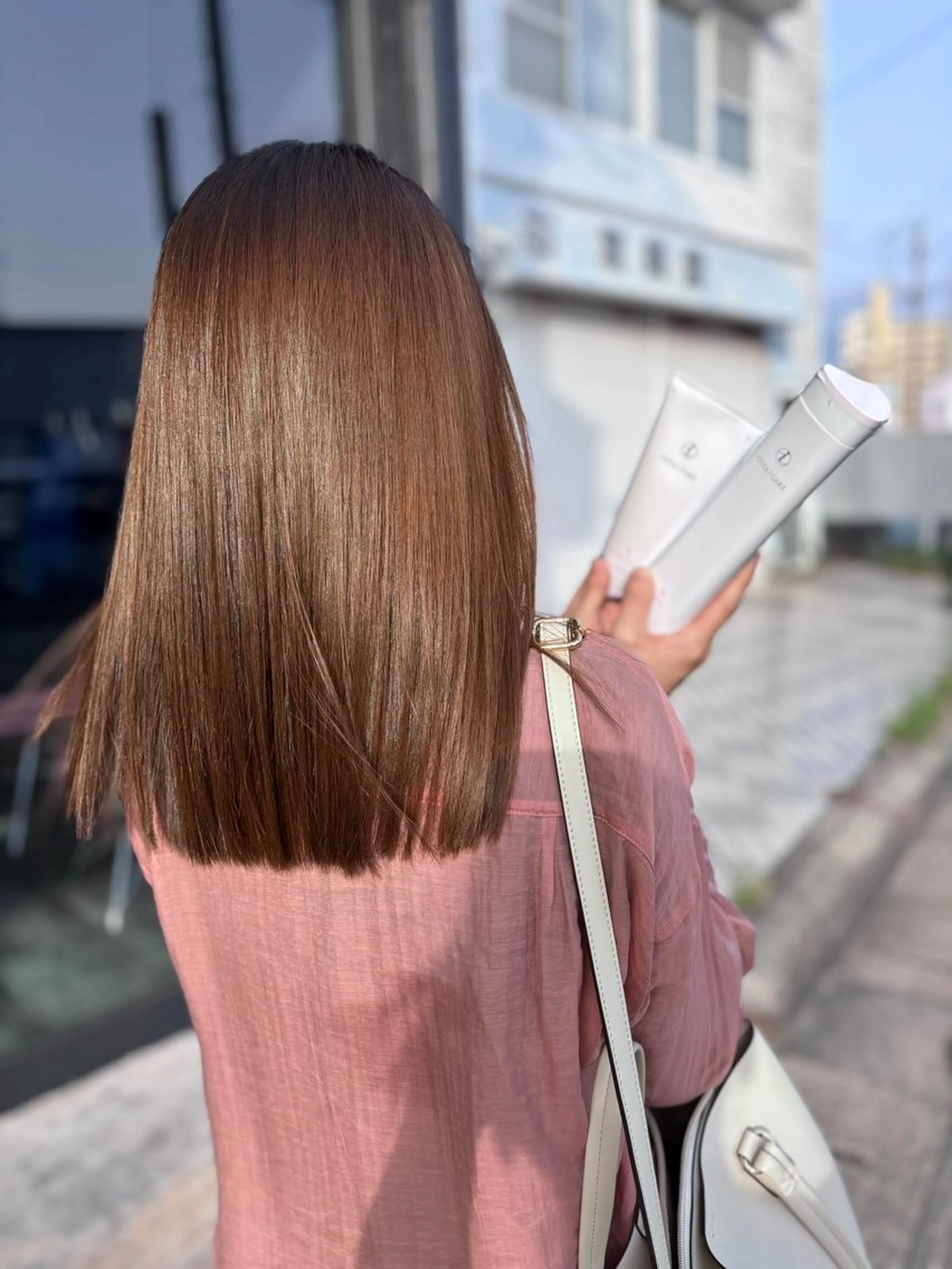 ロング 縮毛矯正 安田 恵のヘアスタイル