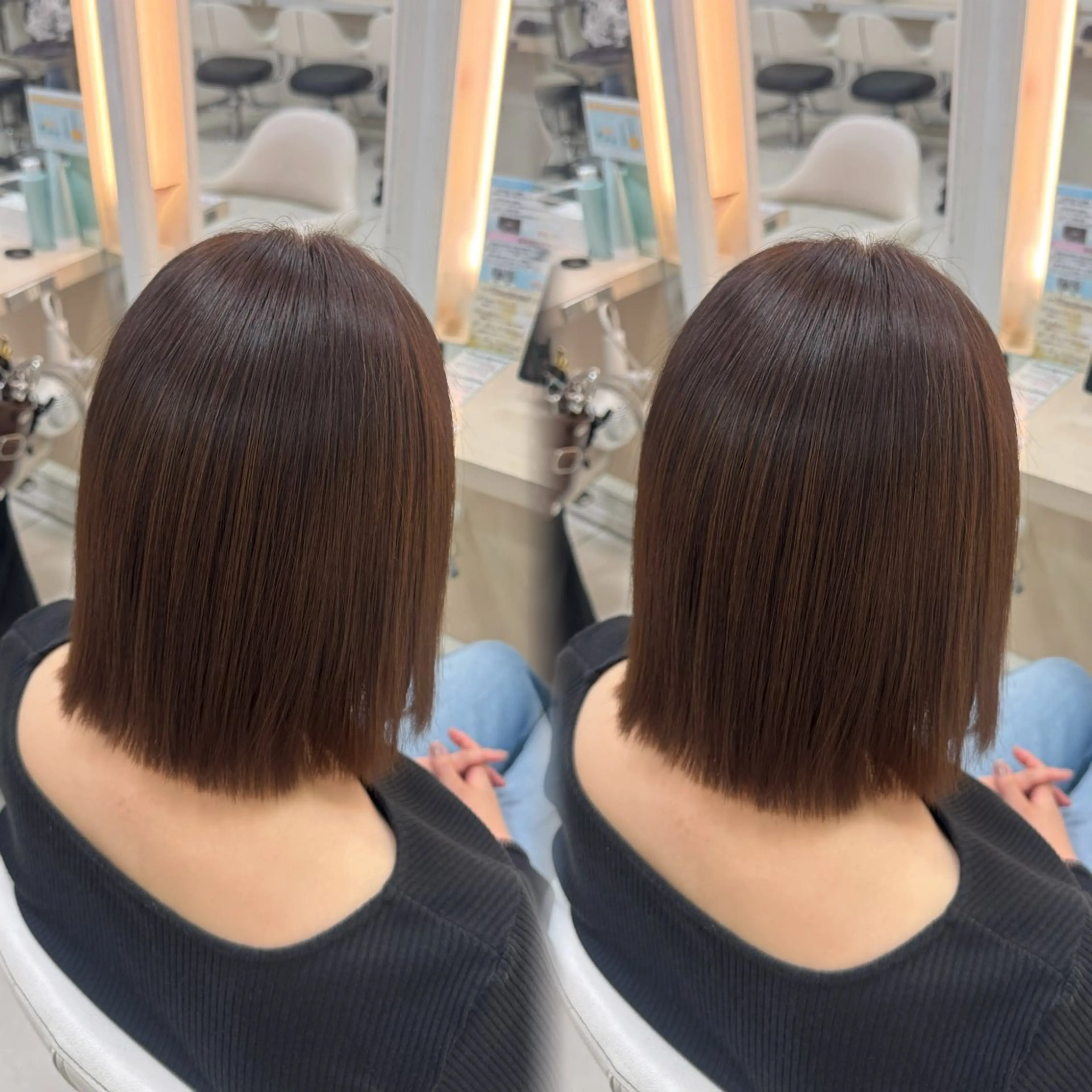 ショート カラー カット ヘアカラー Ash/ tomona𝜗𝜚のヘアスタイル