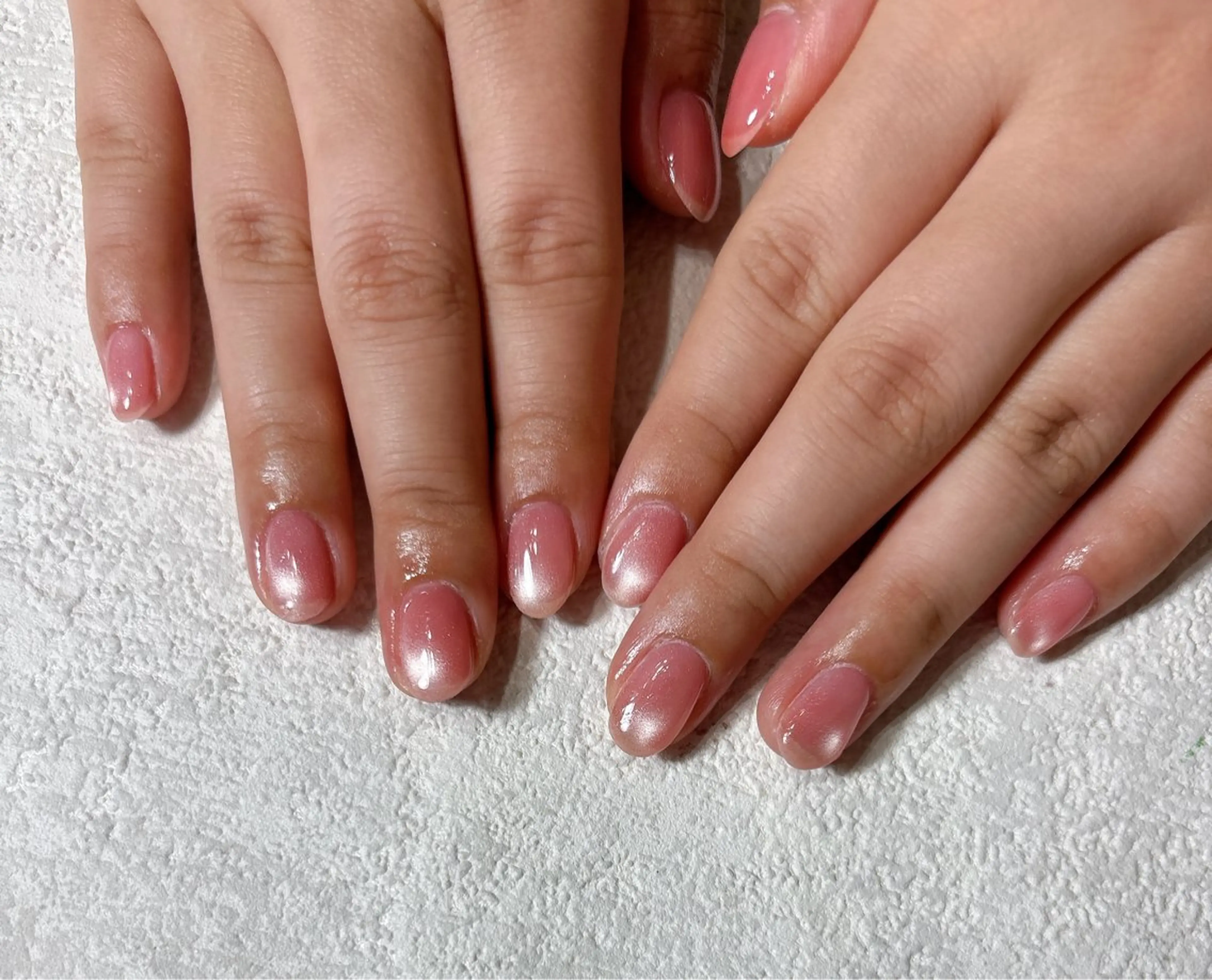 ネイル オーロラネイル フットネイル フレンチネイル ジェルネイル 韓国ネイル kikinail 溝の口のネイルデザイン