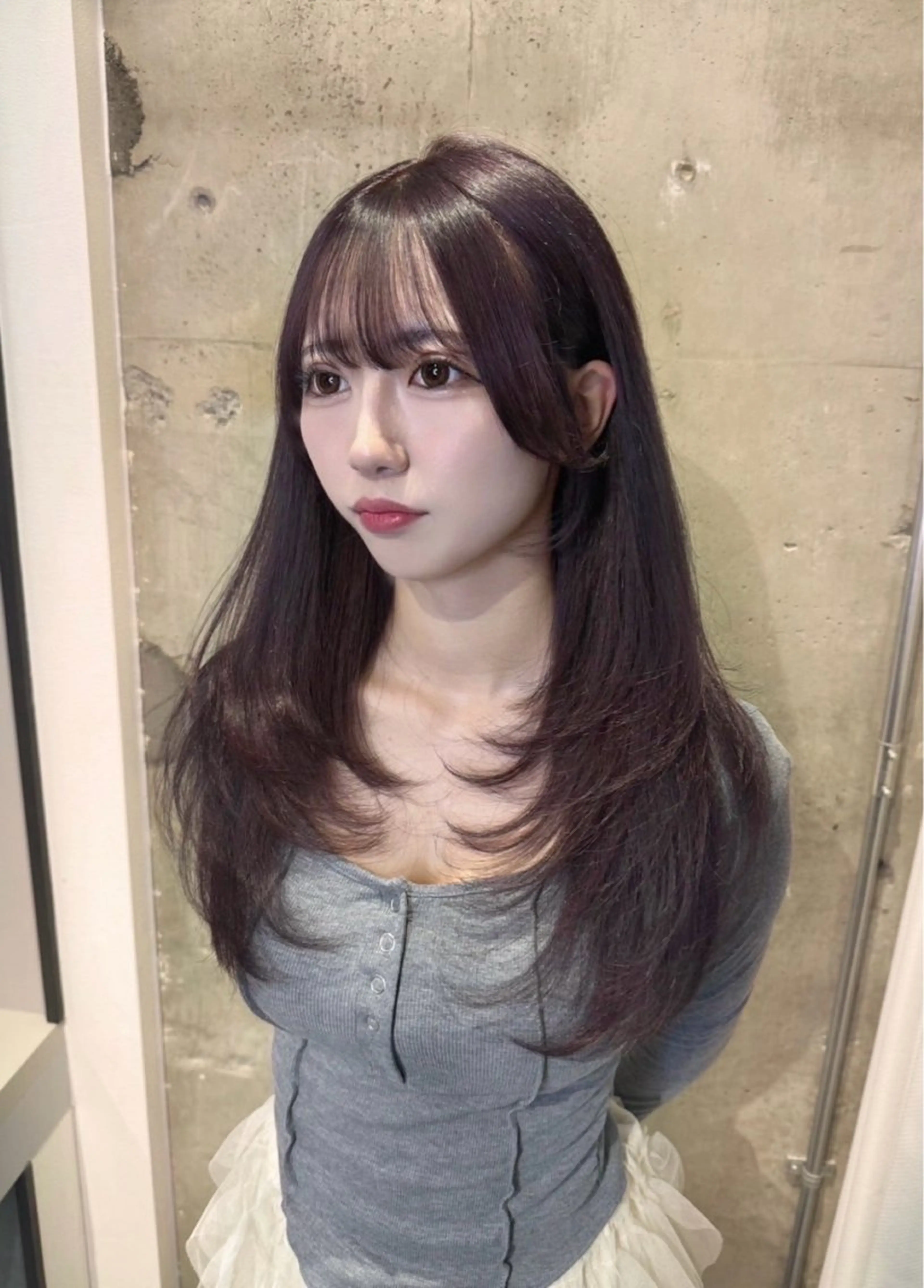 ロング レイヤーカット votan lilleyのヘアスタイル