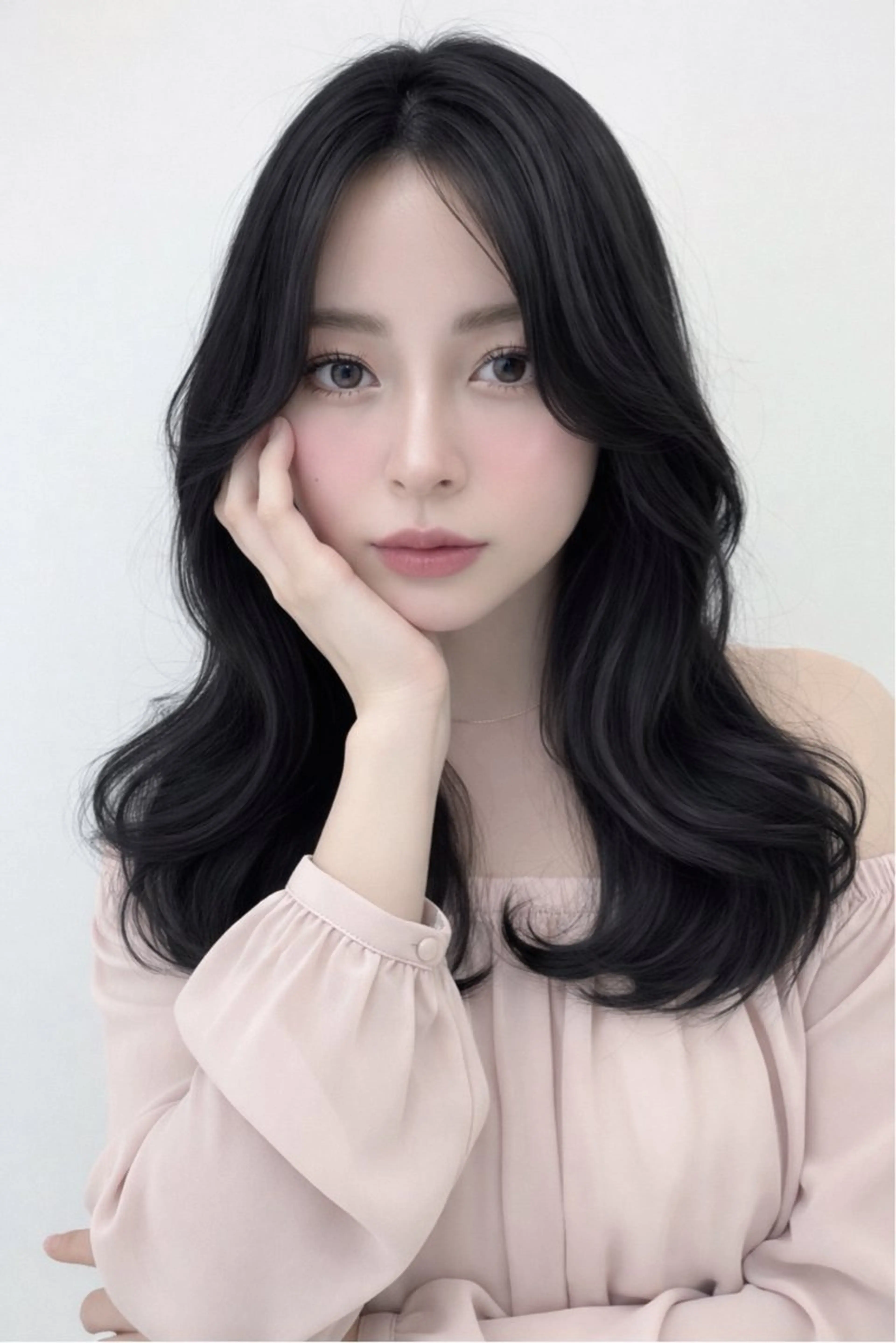 ロング カット Sakuraෆ˚* 暗髪×まつパ🖤🥀のヘアスタイル