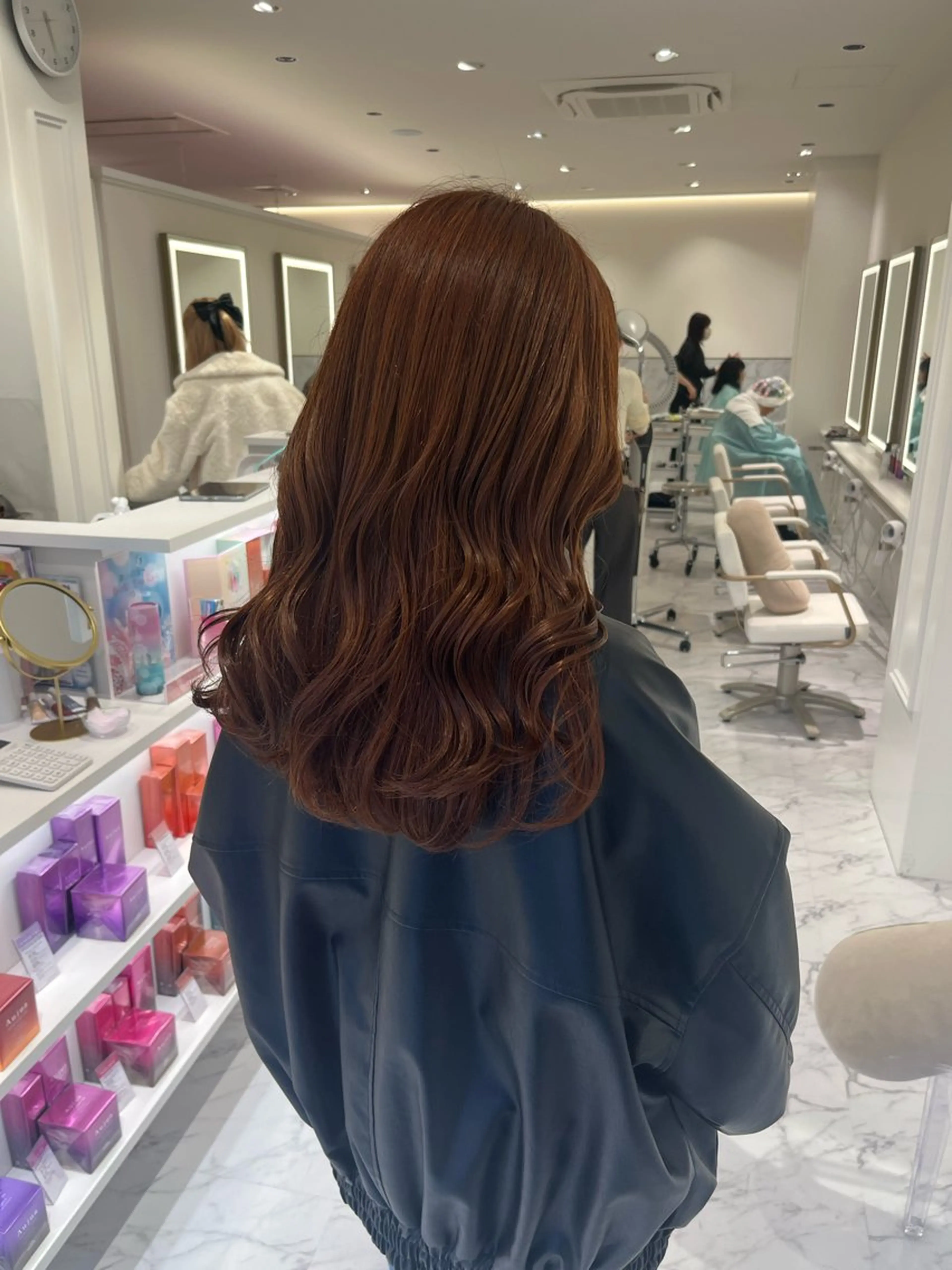 セミロング カラー ダブルカラー ヘアカラー ParveMix / 山本 玲南🫧🪽のヘアスタイル