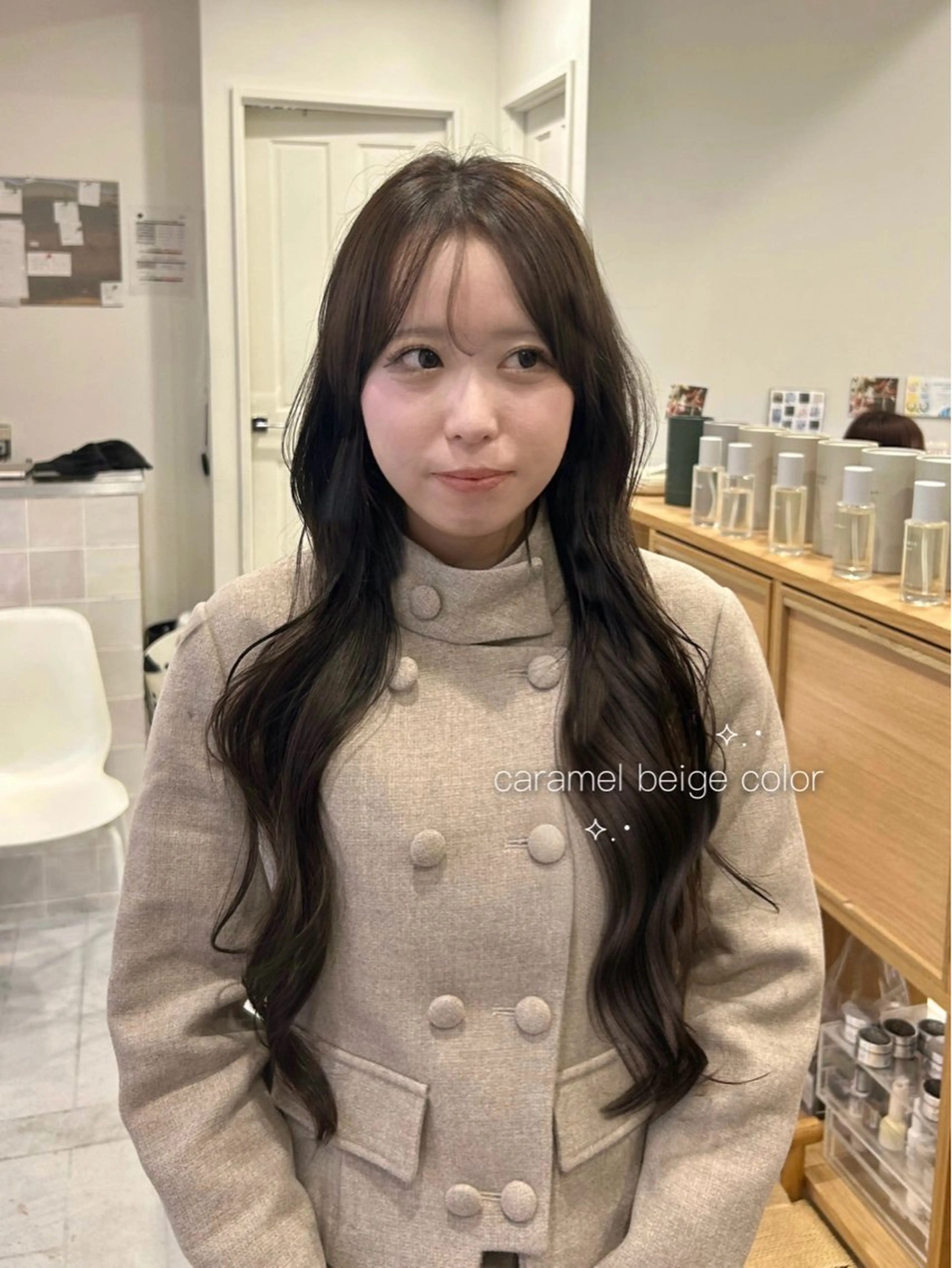 ロング カット ヘアカラー トリートメント 韓国ヘア ‎⟡.·KANA🐥のヘアスタイル