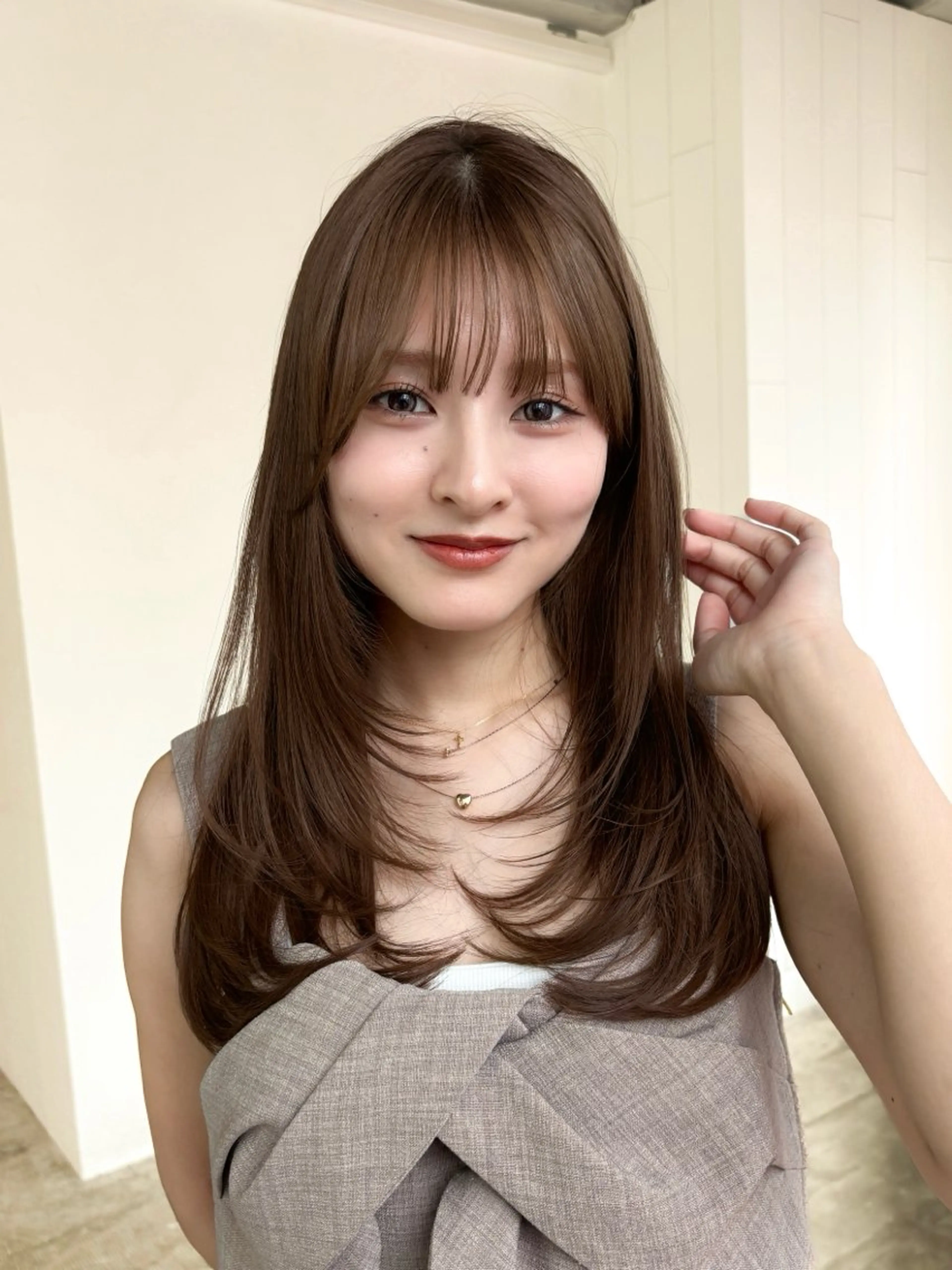 ロング レイヤーカット 🤍yura🤍池袋 レイヤー似合わせのヘアスタイル