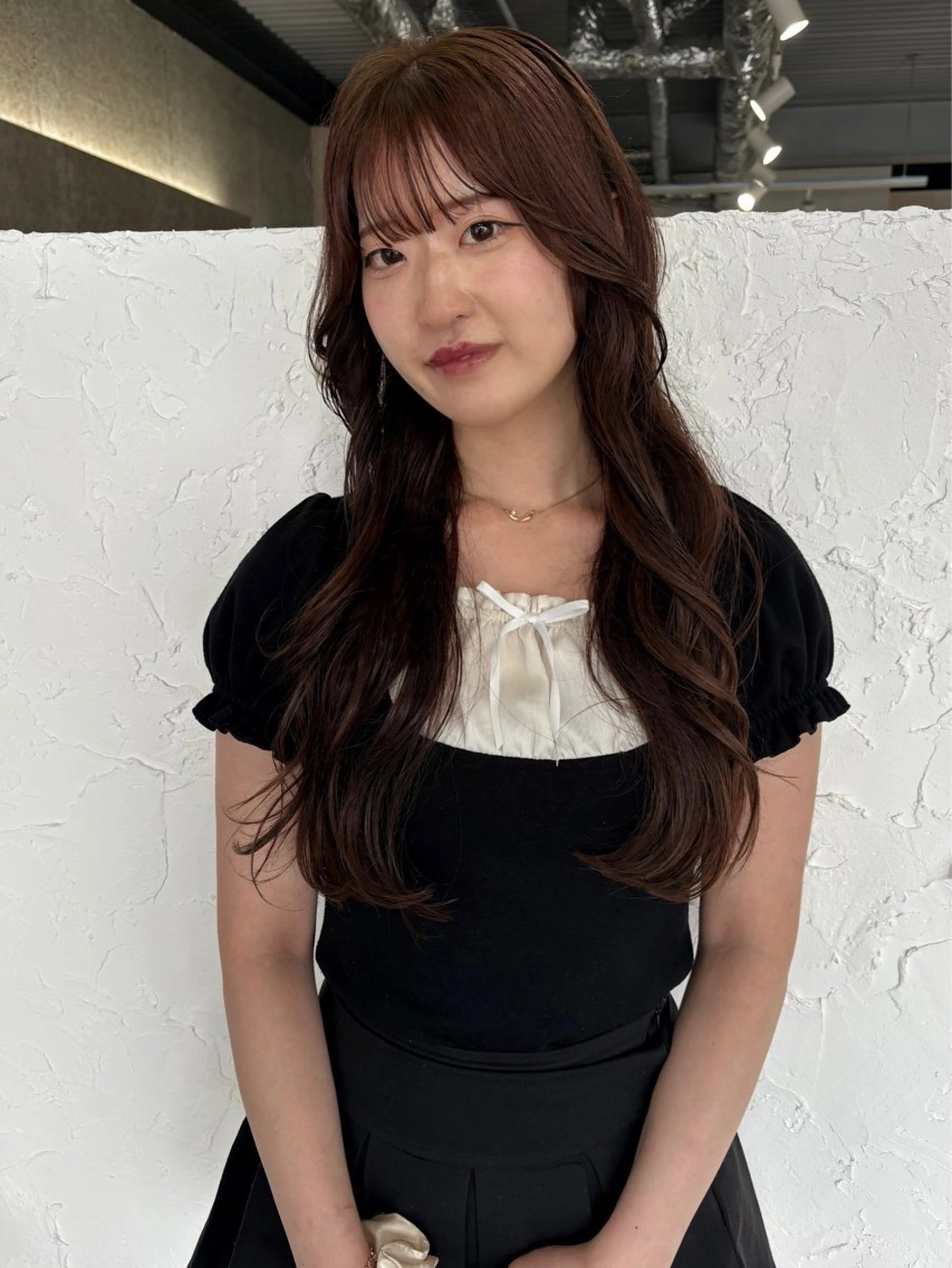 セミロング ヘアカラー 岩間 萌々果/eimのヘアスタイル