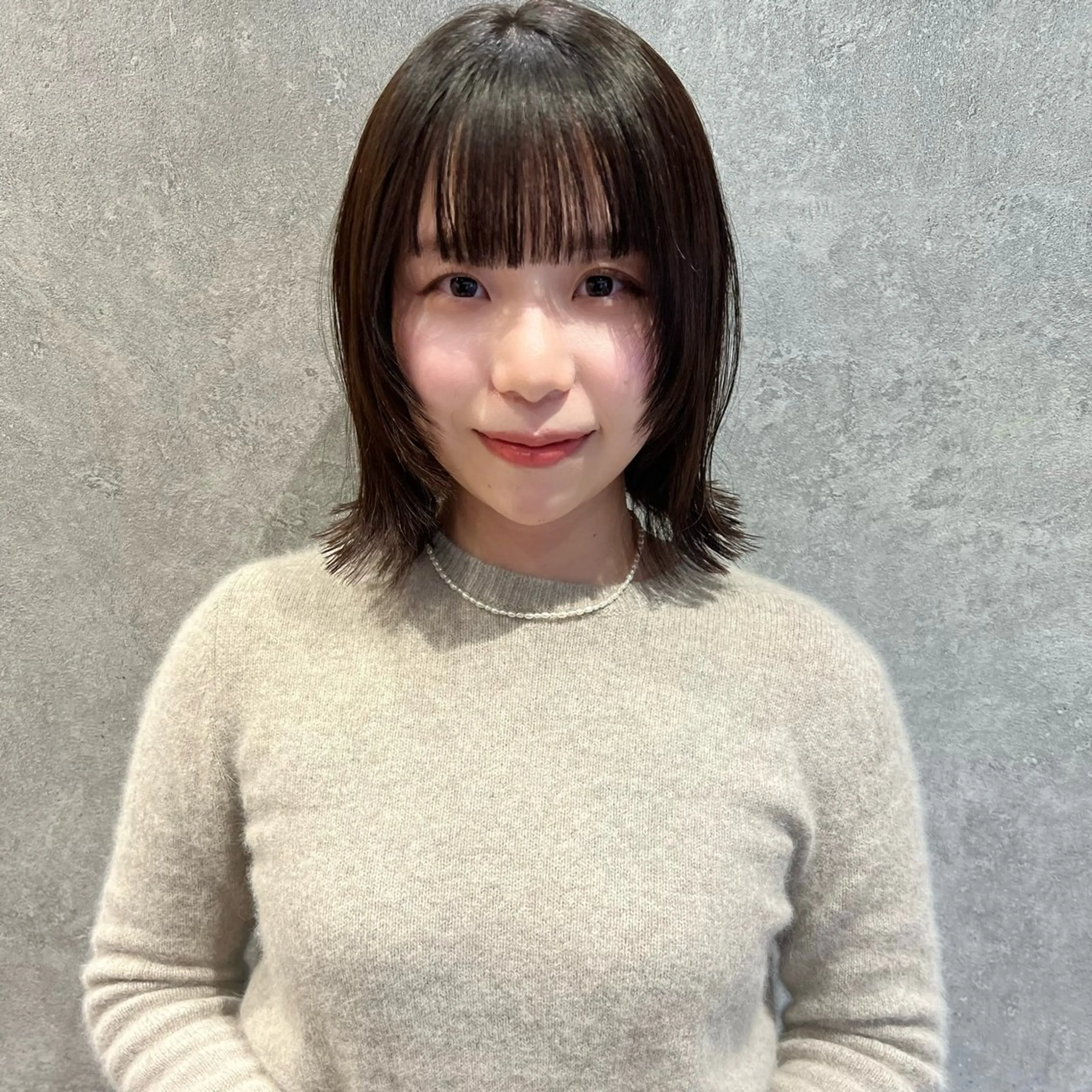 ミディアム 似合わせカット カット ヘアカラー AI TOKYO　S所属・mizuki 【韓国レイヤー】のヘアスタイル