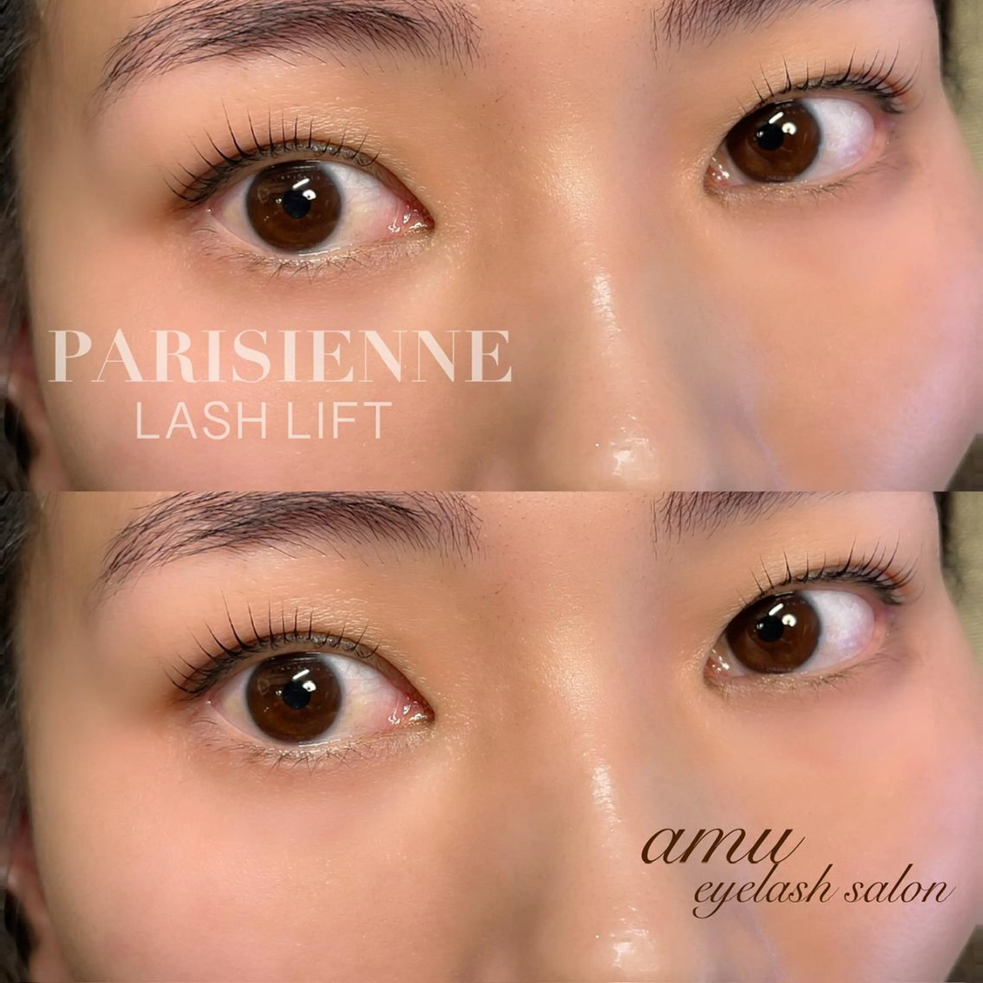 マツエク・マツパ パリジェンヌラッシュリフト amu eyelashのマツエク・マツパデザイン