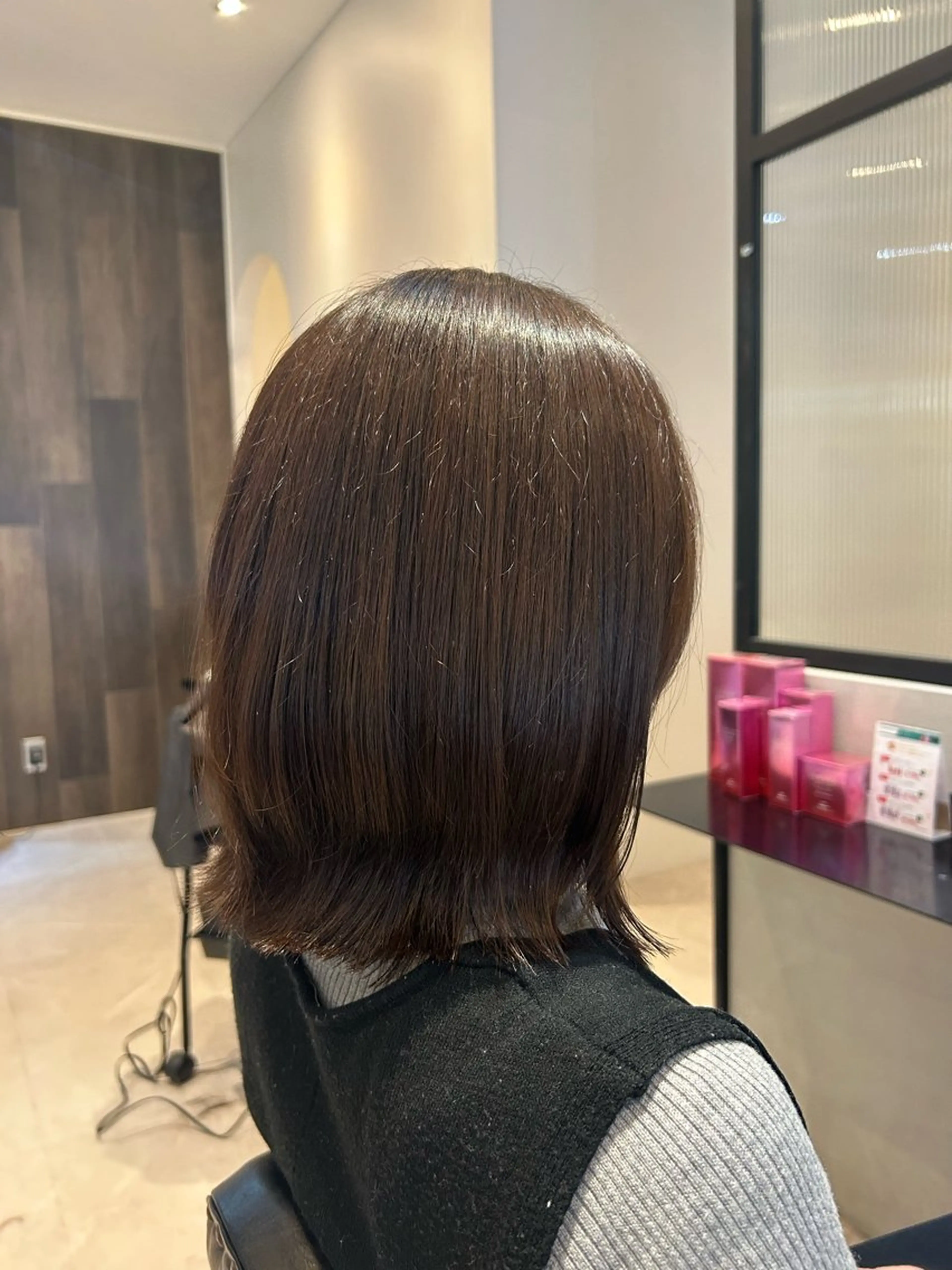 ミディアム カラー カット ヘアカラー トリートメント 縮毛矯正/カット/ 韓国ヘア/蛯原🍤のヘアスタイル