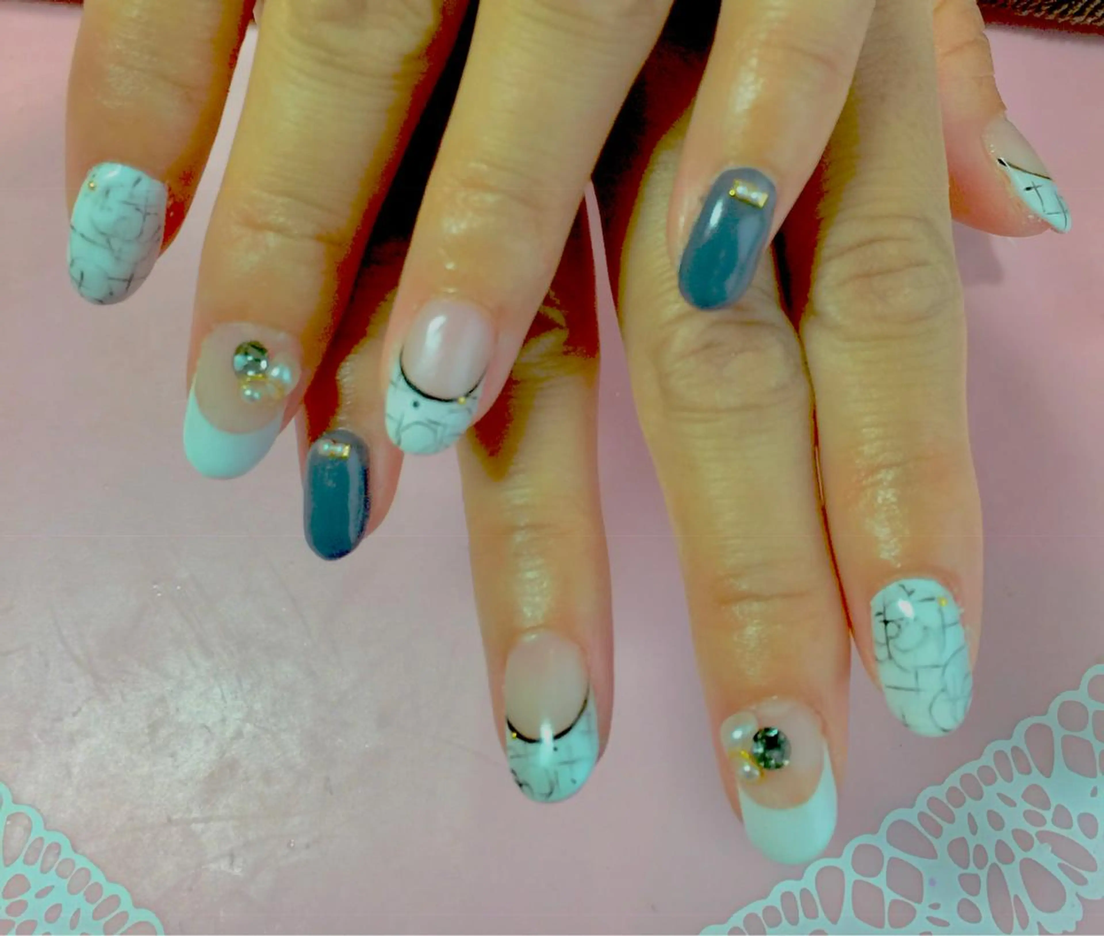 ネイル ツイードネイル VIST☆ ｍａｍｉのネイルデザイン