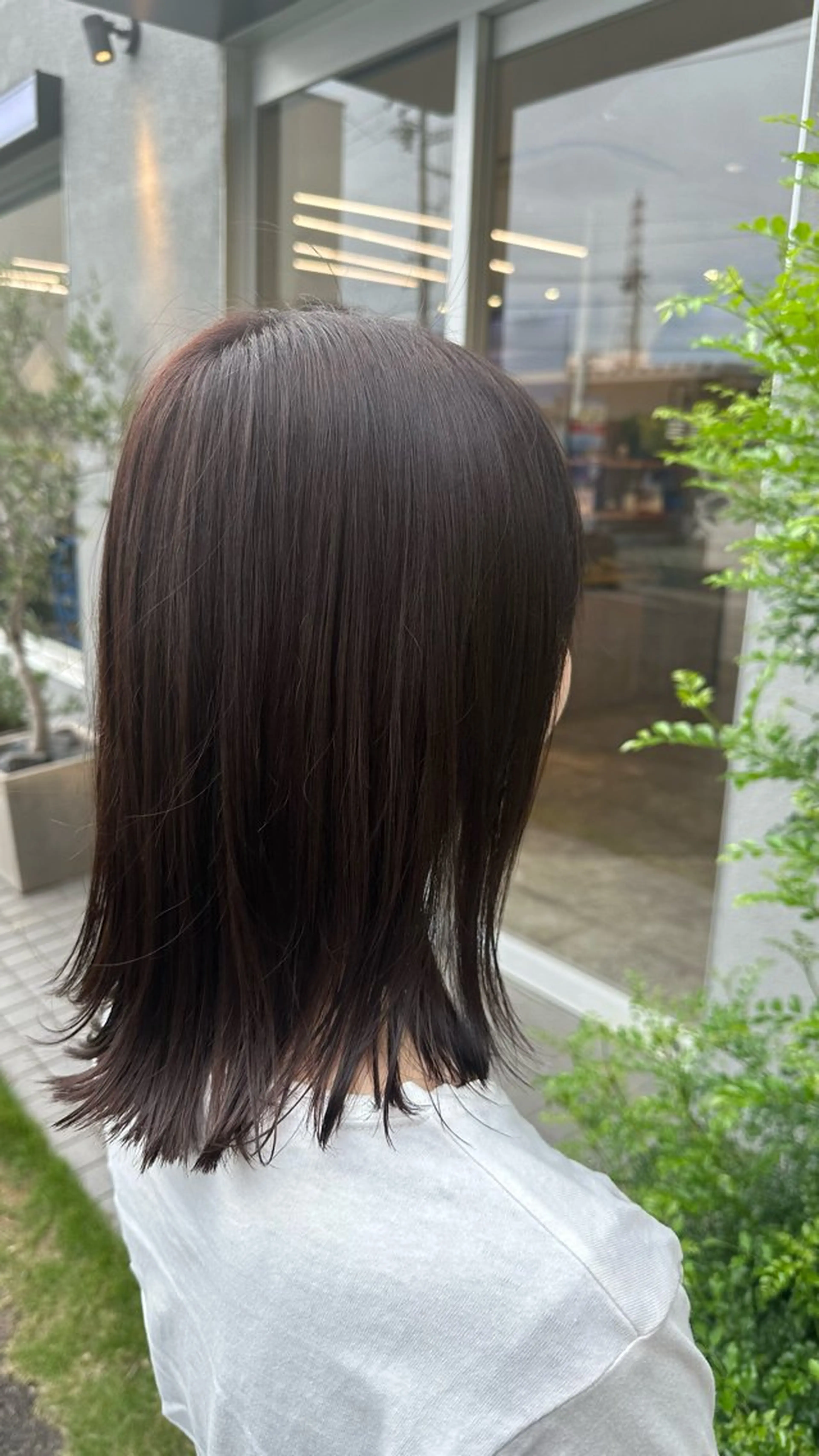 カラー ブラウンカラー ナチュラルブラウン 北川 ななのヘアスタイル