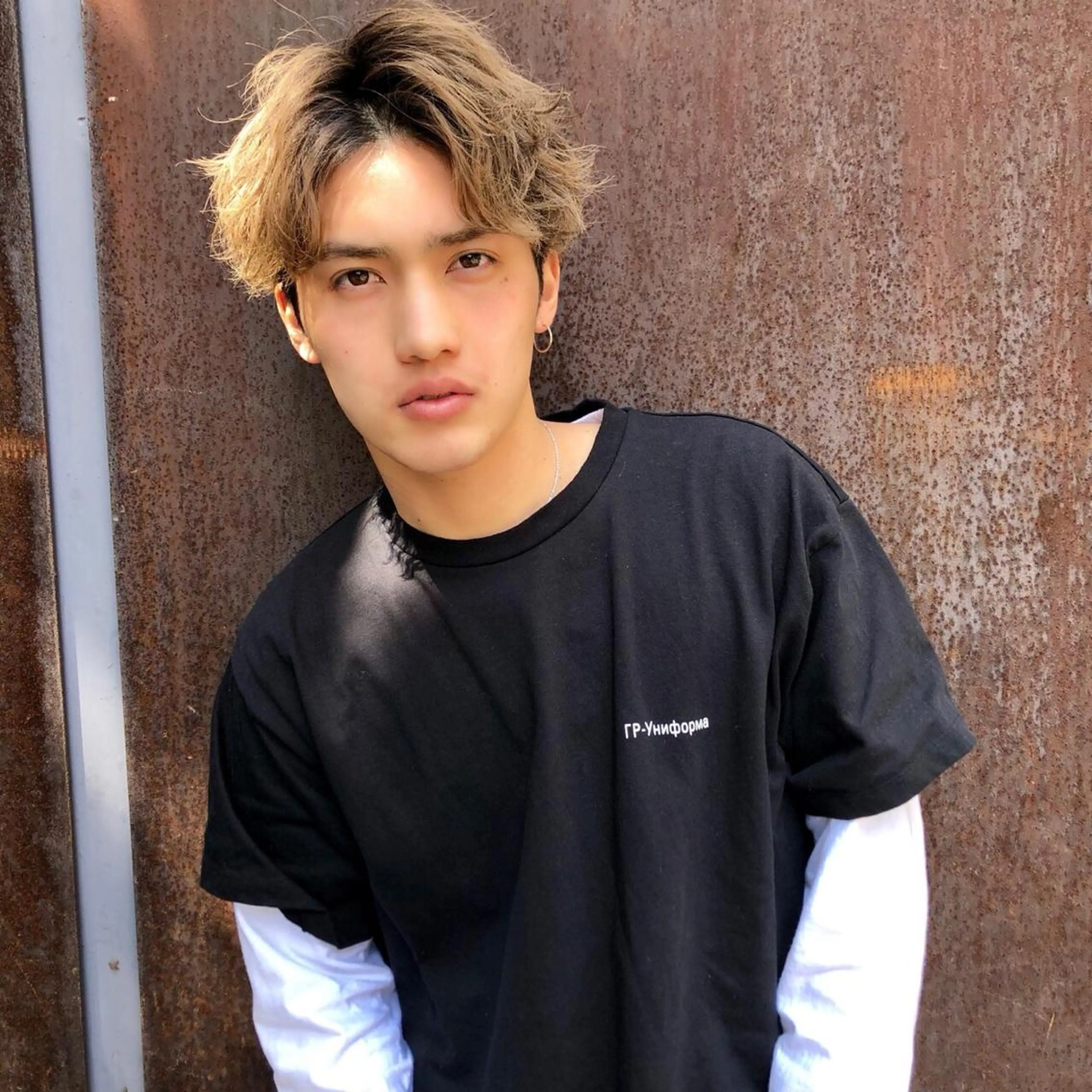 ミディアム カラー ヘアアレンジ ヘアカラー トリートメント ヘッドスパ ヘアセット ✨【公式】渋谷メンズ サロン BLUCK✨のヘアスタイル