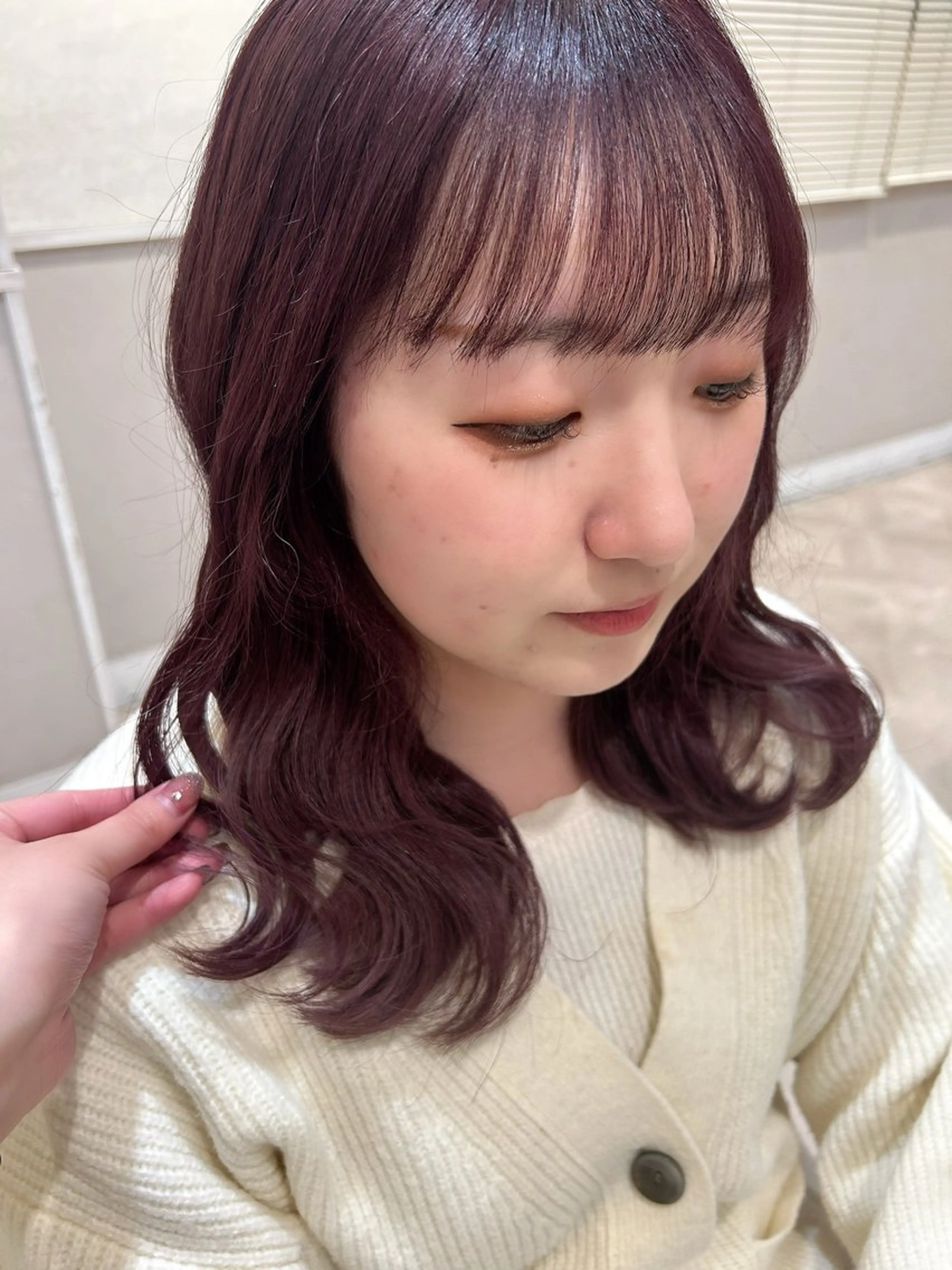 ミディアム La Bonheur hair Olivier北千住店【ラボヌールヘアーオリヴィエ】所属・RAN 🎀のヘアスタイル