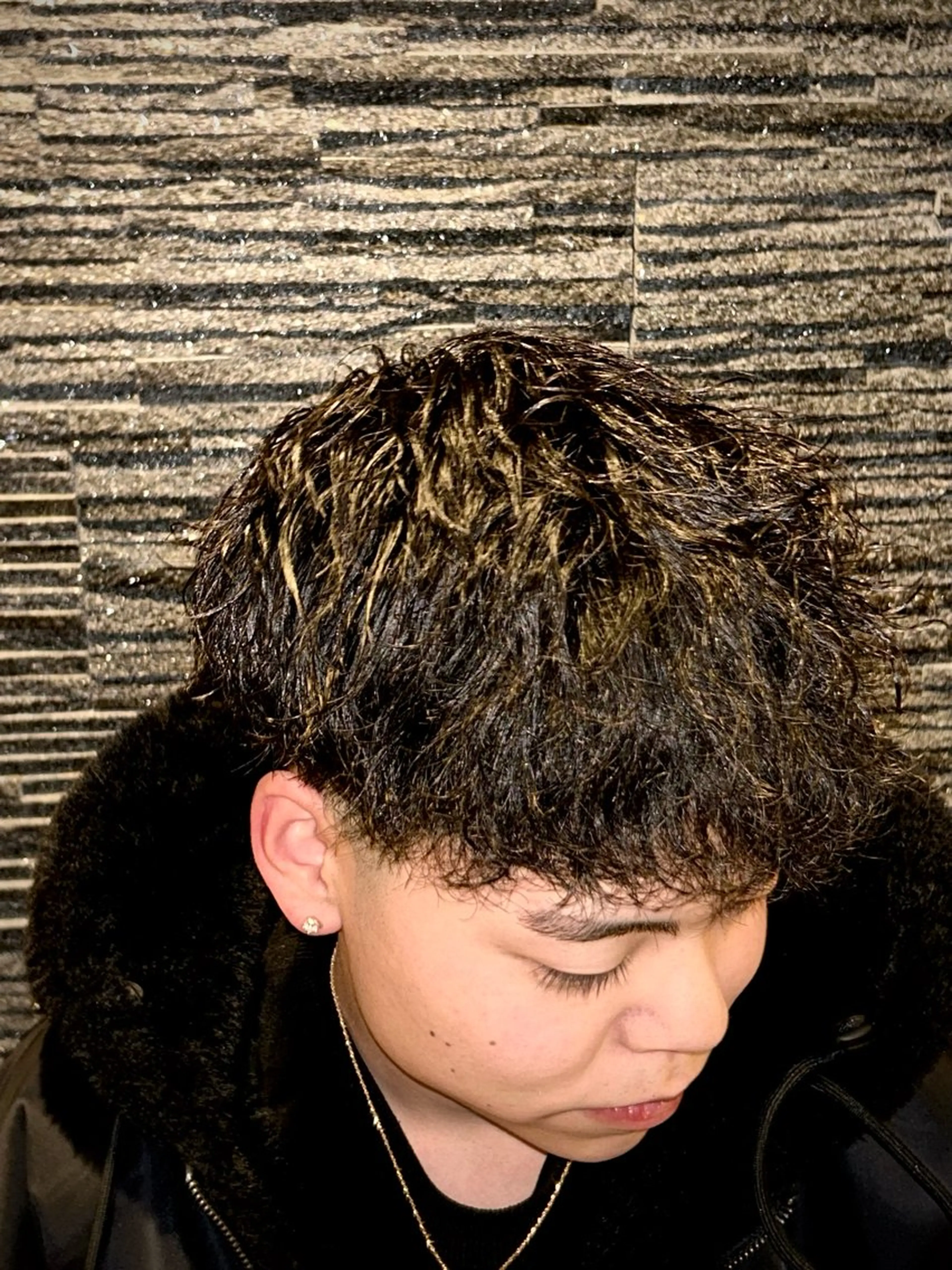 セミロング パーマ メンズ ヒロ銀座ヘアーサロン恵比寿店所属・💈下川 恭平💈のヘアスタイル