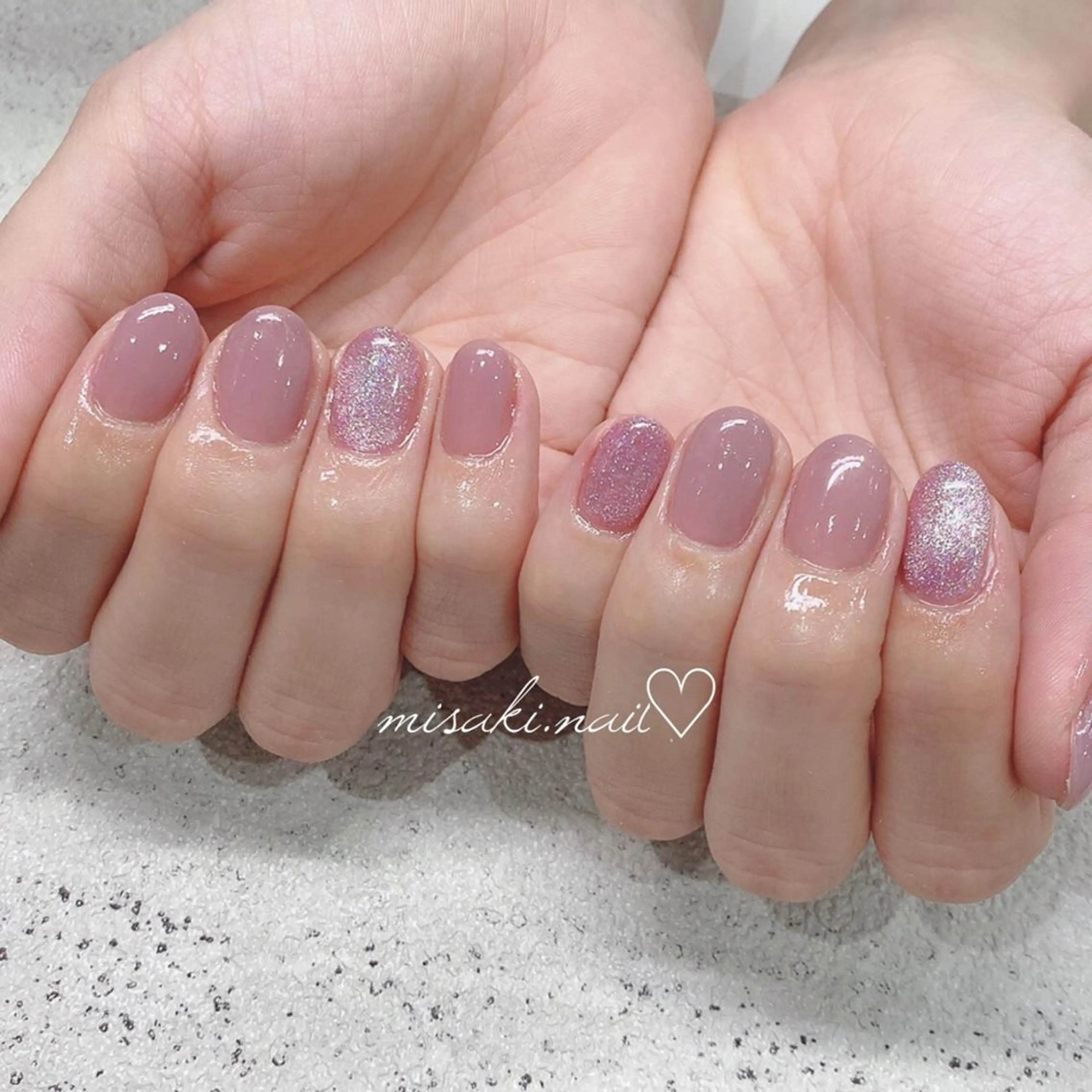 ネイル 韓国ネイル ワンホンネイル ハンドネイル nailsalon miinailsのネイルデザイン
