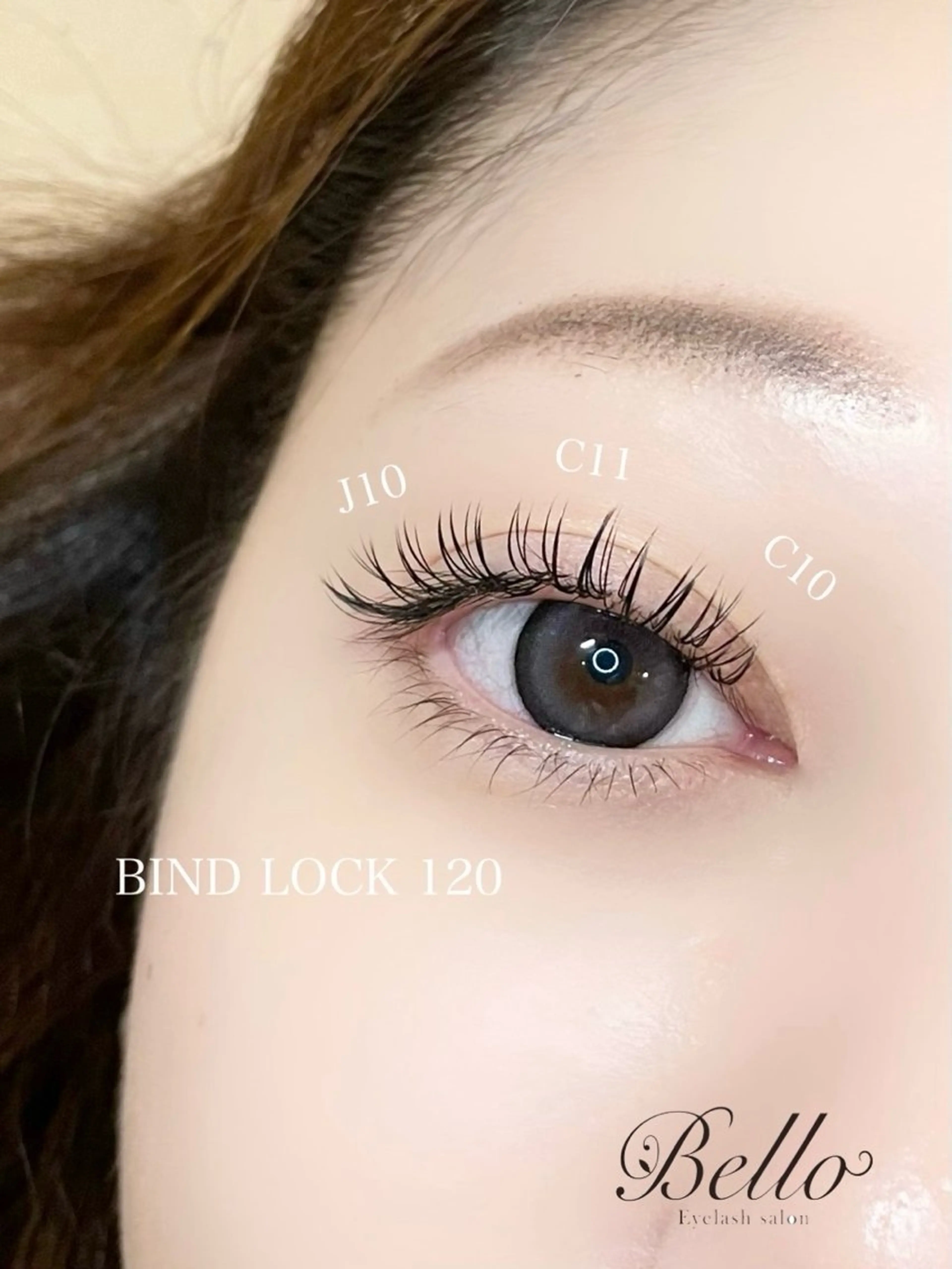 マツエク・マツパ Bello eyelash大西のマツエク・マツパデザイン