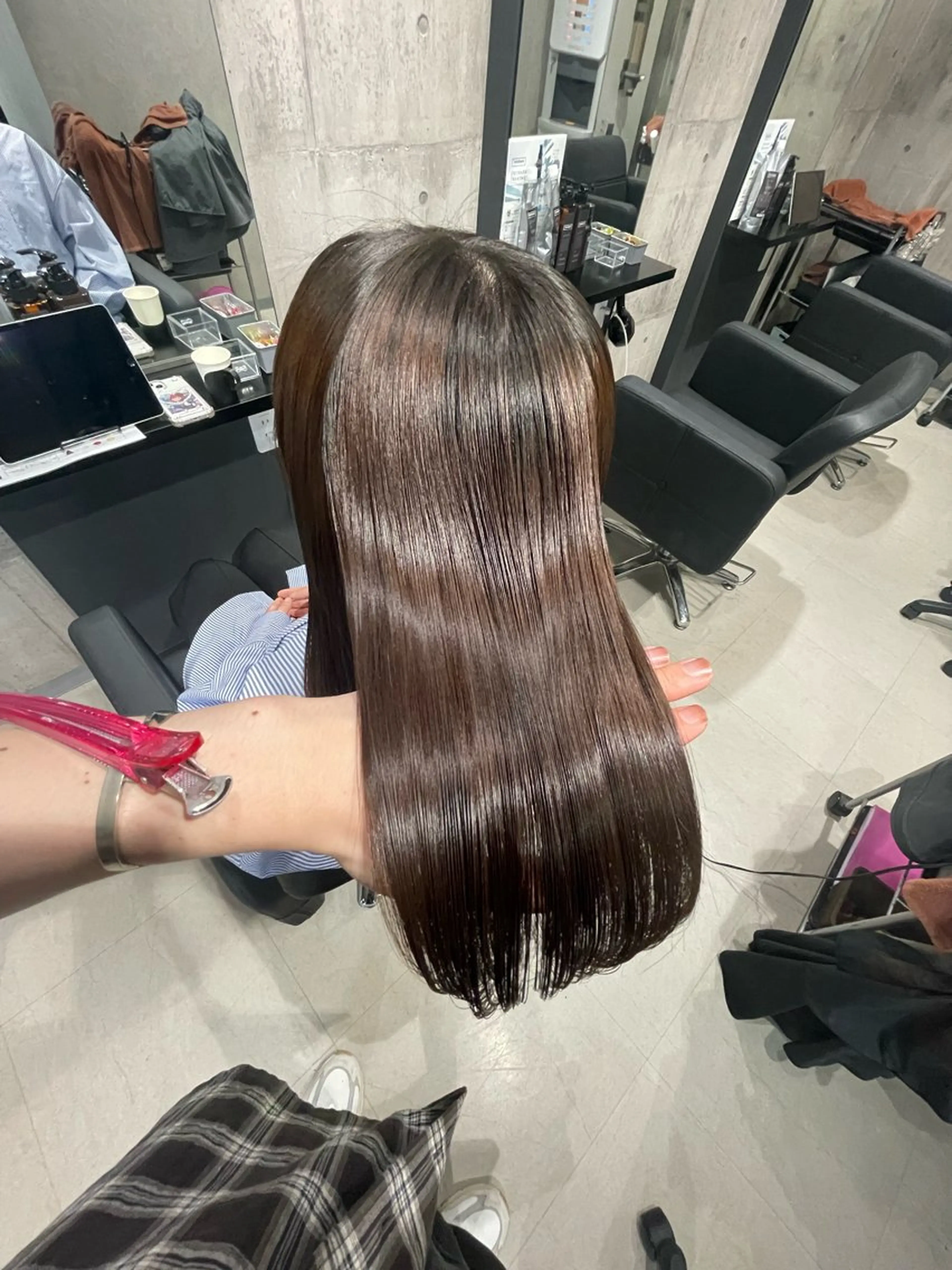 ロング カラー 縮毛矯正 カット 縮毛矯正 トリートメント 髪質改善/艶カラー Hiroakiのヘアスタイル