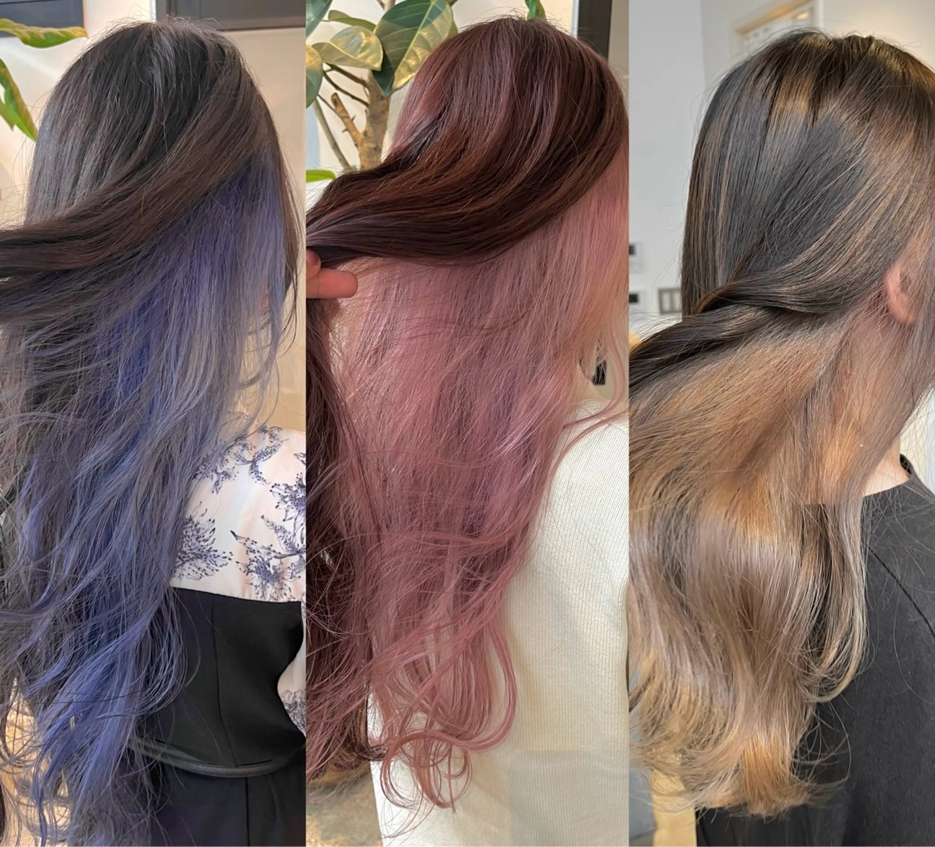 セミロング カラー ヘアカラー トリートメント ハイトーンカラ ー/小川のヘアスタイル