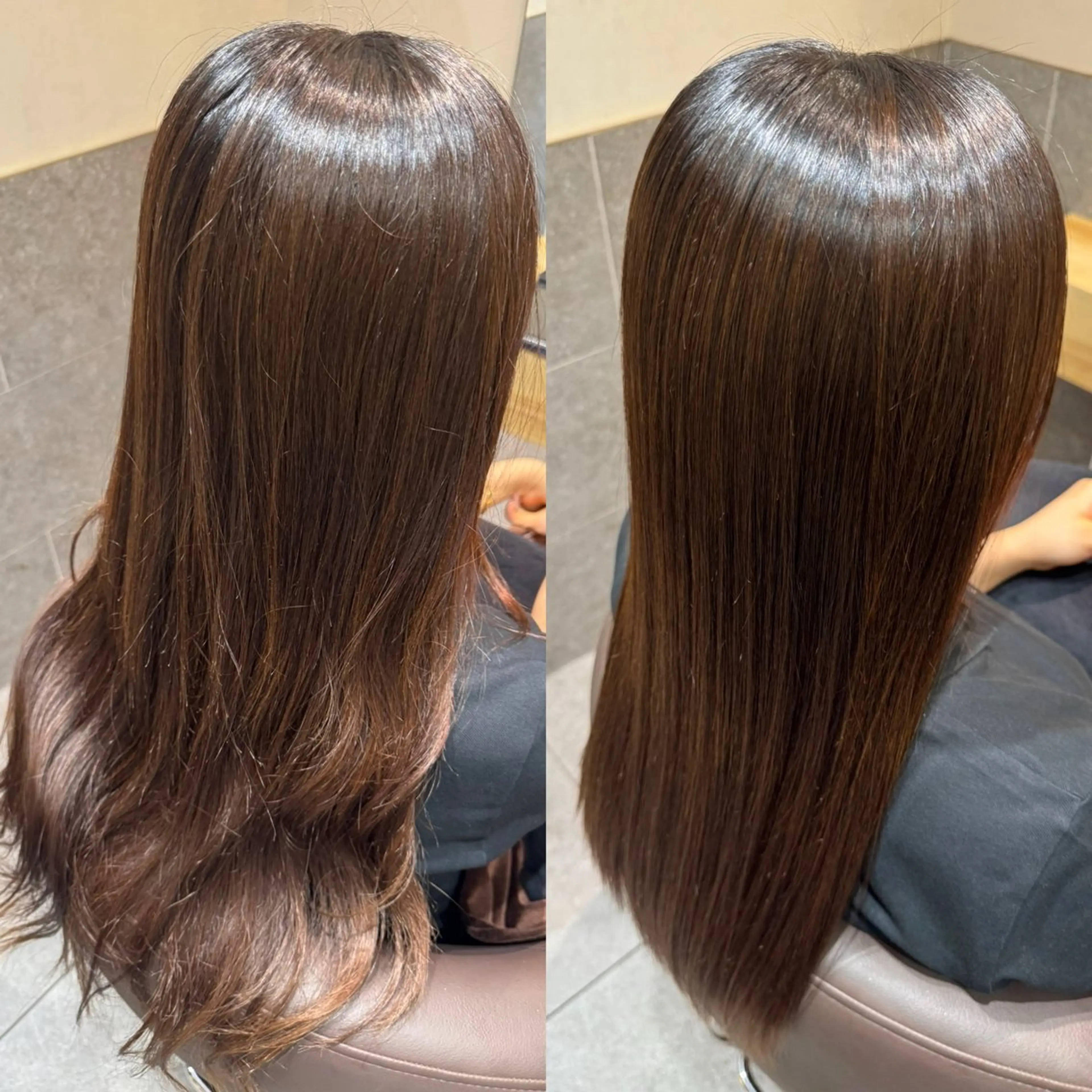 ロング カット 縮毛矯正 biscohair 髪にドラマを。のヘアスタイル