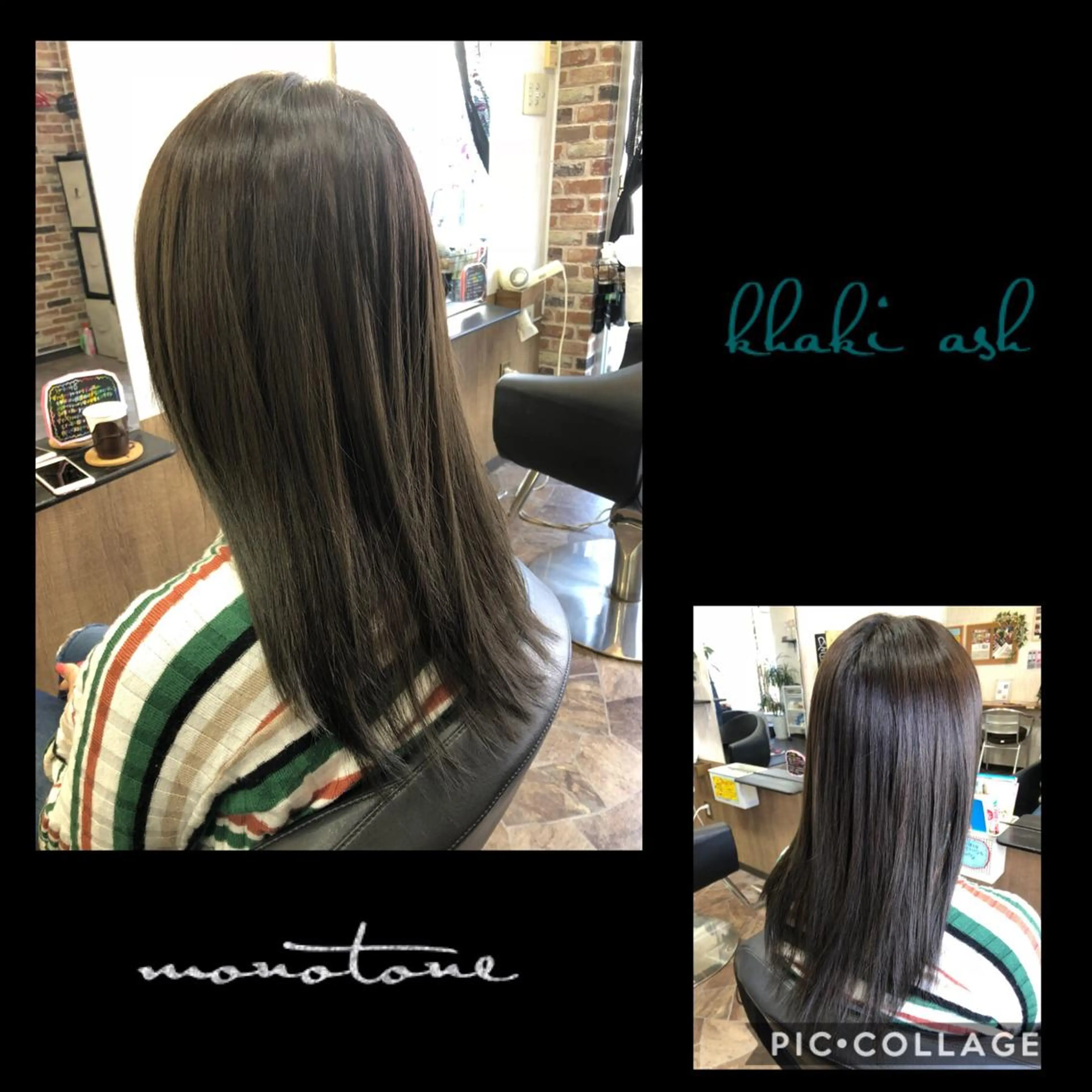 カラー アッシュ 縮毛矯正 トリートメント ヘアサロンオスカー 岸和田蛸地蔵店のヘアスタイル