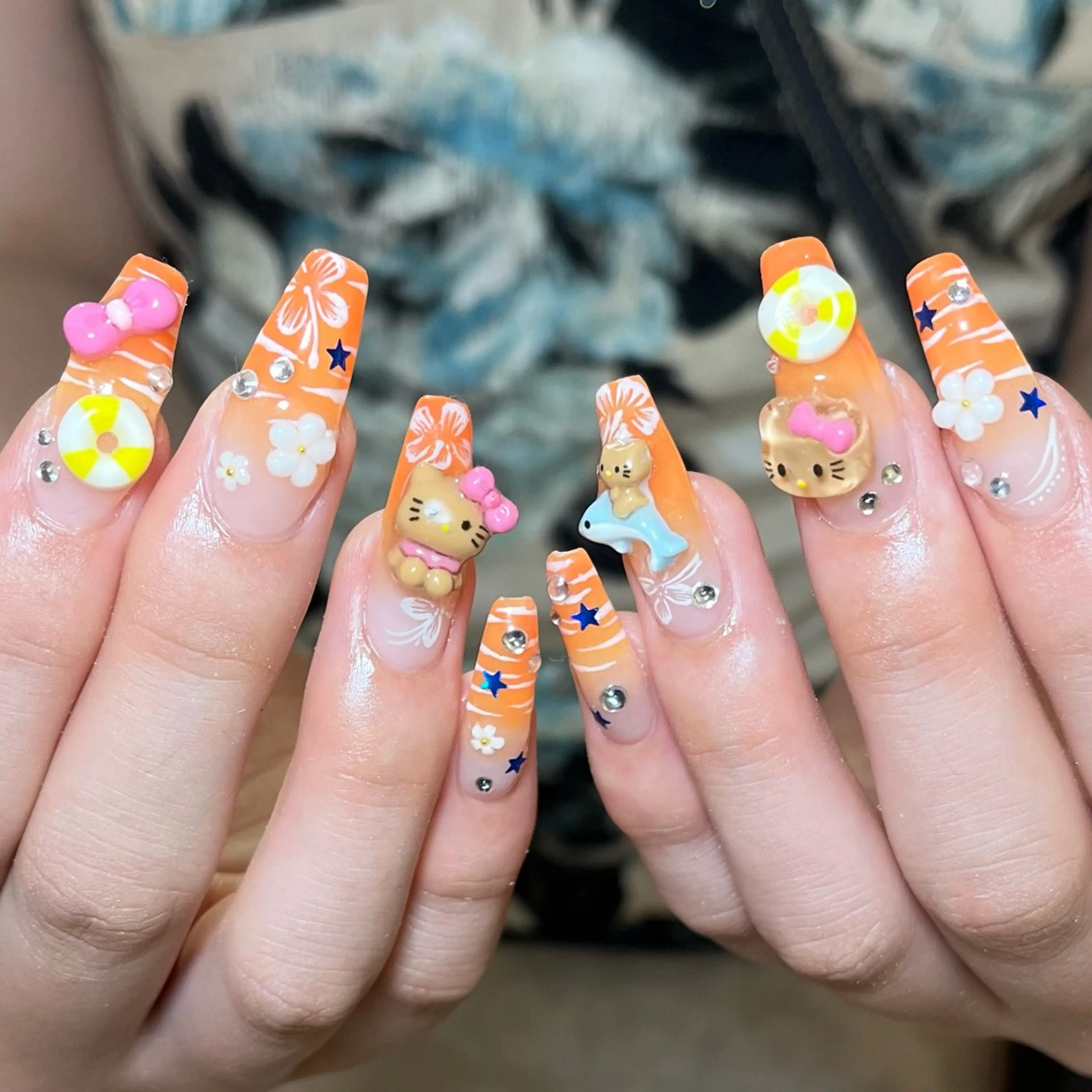 ネイル アートネイル 0203ムニムサン 💙Harukaのネイルデザイン