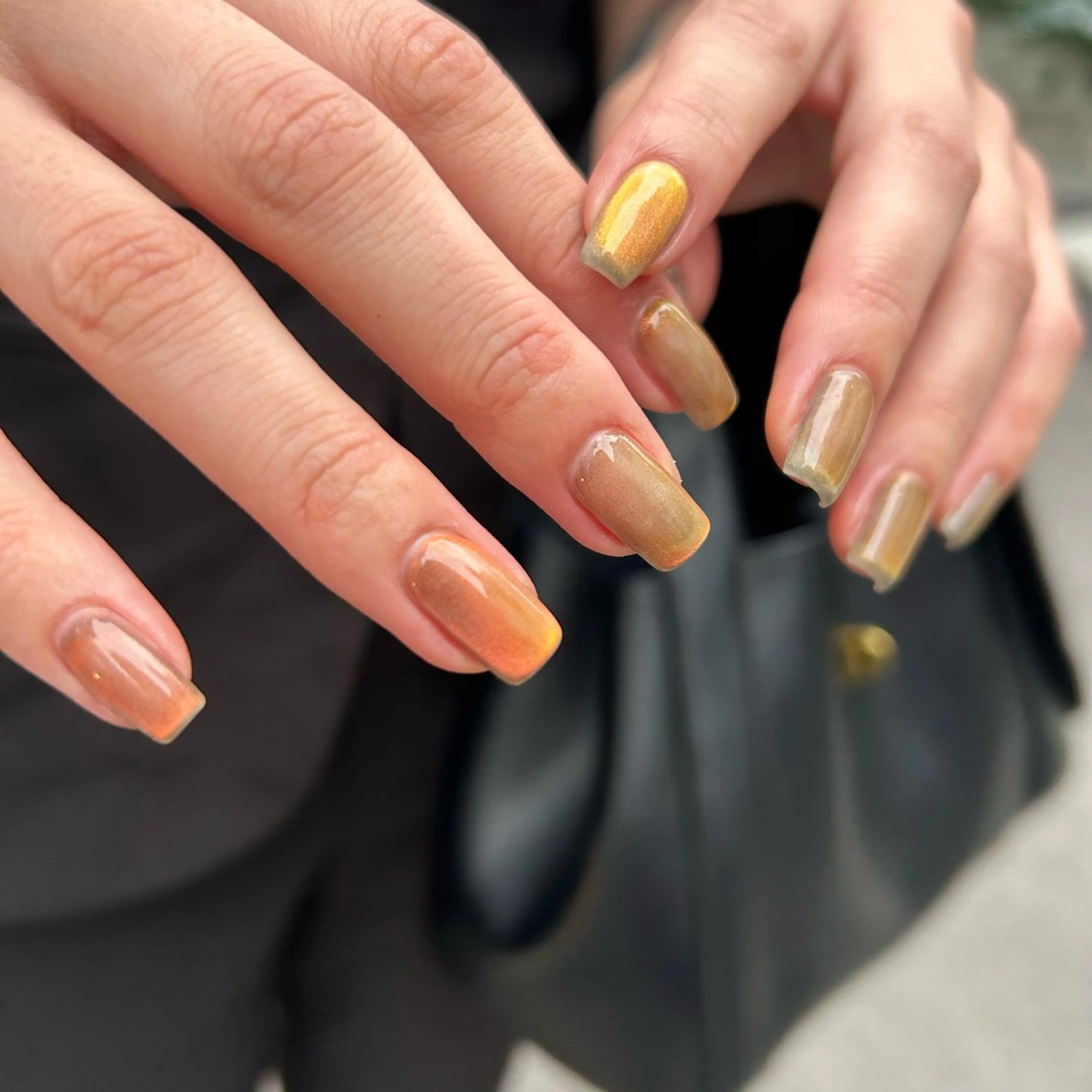 ネイル マグネットネイル ワンカラーネイル Yumi 広尾|恵比寿ネイルのネイルデザイン