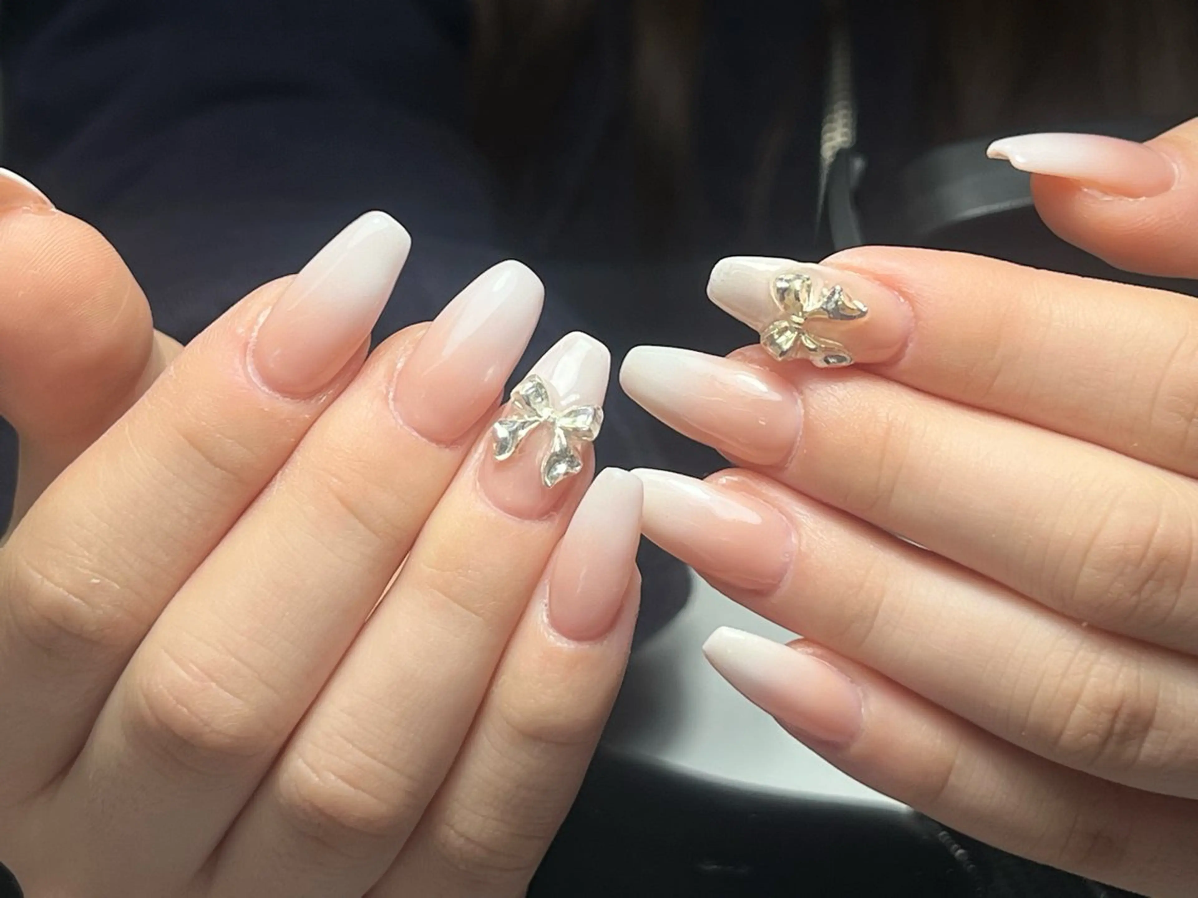 ネイル 韓国ネイル 持ち込み ニュアンスネイル ネイルチップ ハンドネイル Tini ANA.CHUOのネイルデザイン