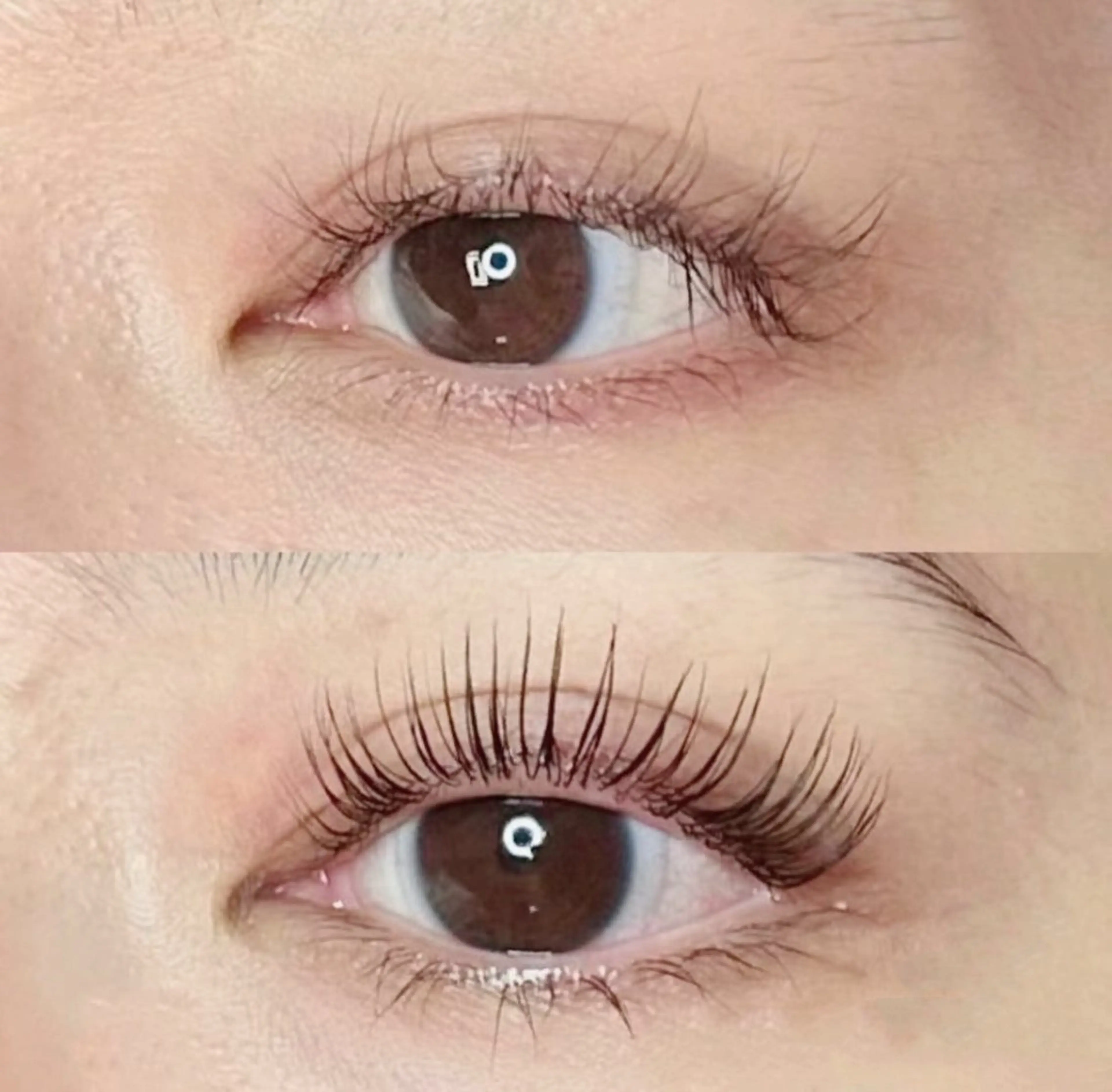 マツエク・マツパ バインドロック カラーマツエク フラットラッシュ ナチュラル パリジェンヌラッシュリフト YK• マツエクサロンのマツエク・マツパデザイン