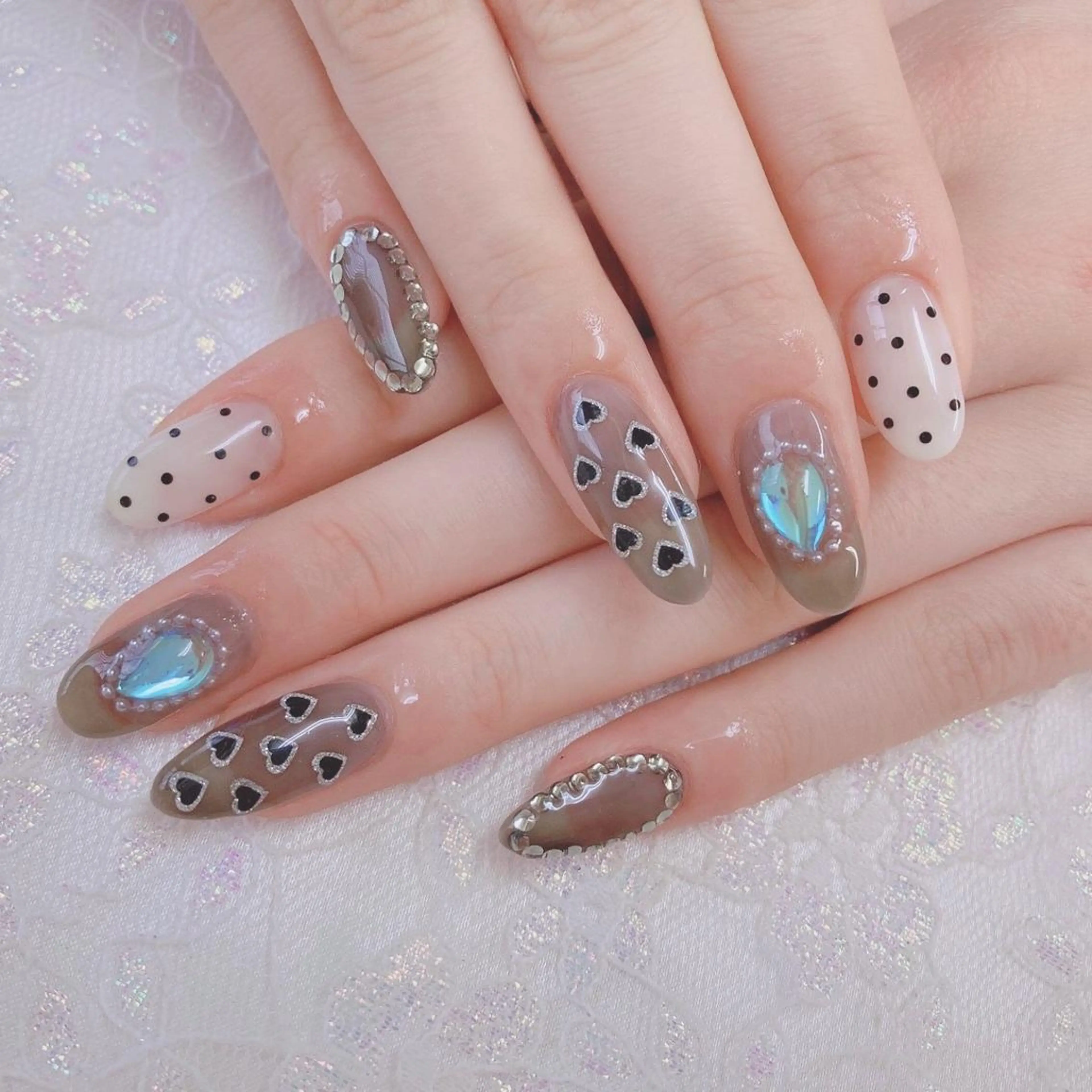 ネイル ジェルネイル ホログラムネイル Nail lieNのネイルデザイン