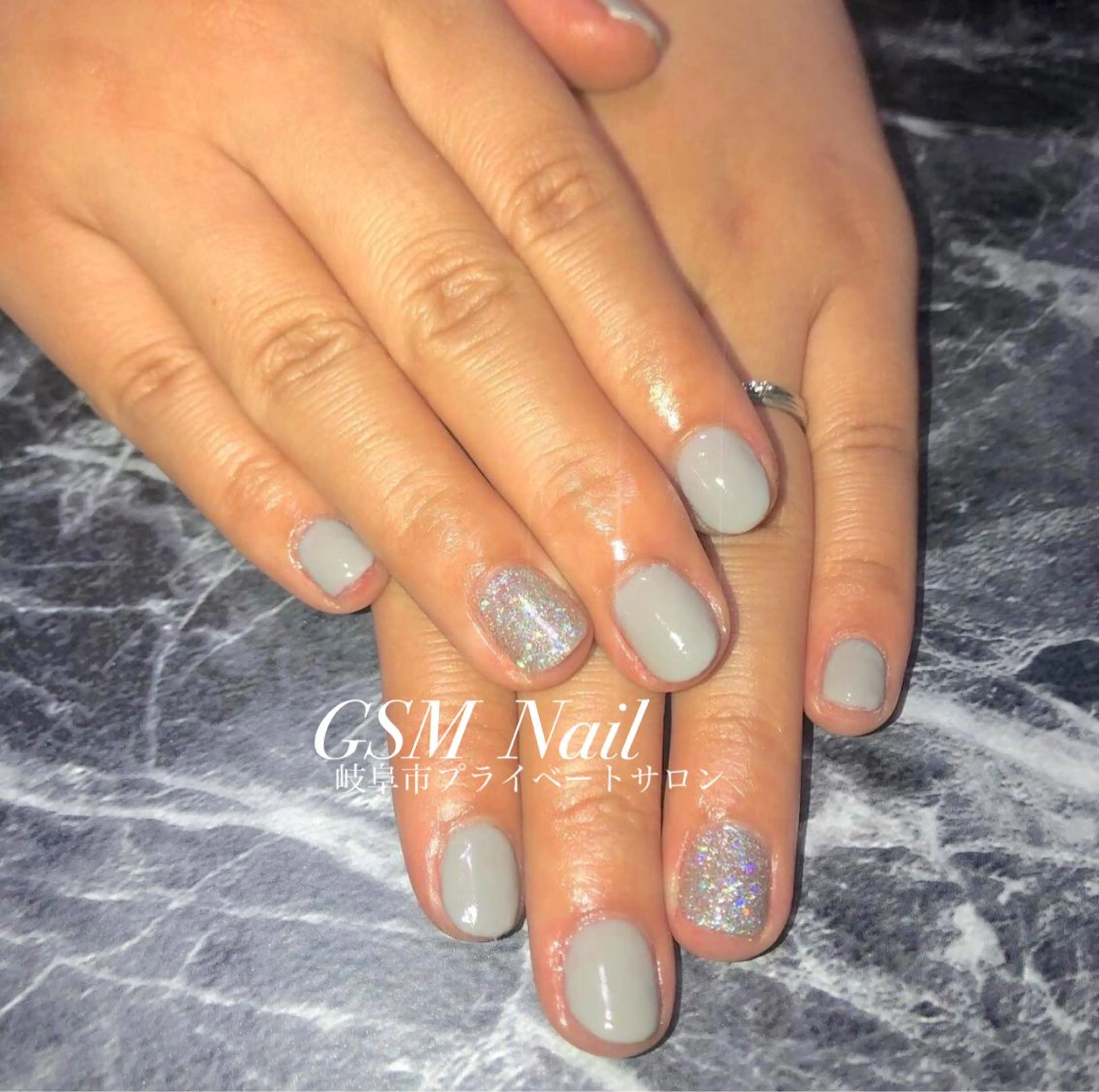 ネイル ラメ(グリッター) ワンカラーネイル nail salon GSMのネイルデザイン