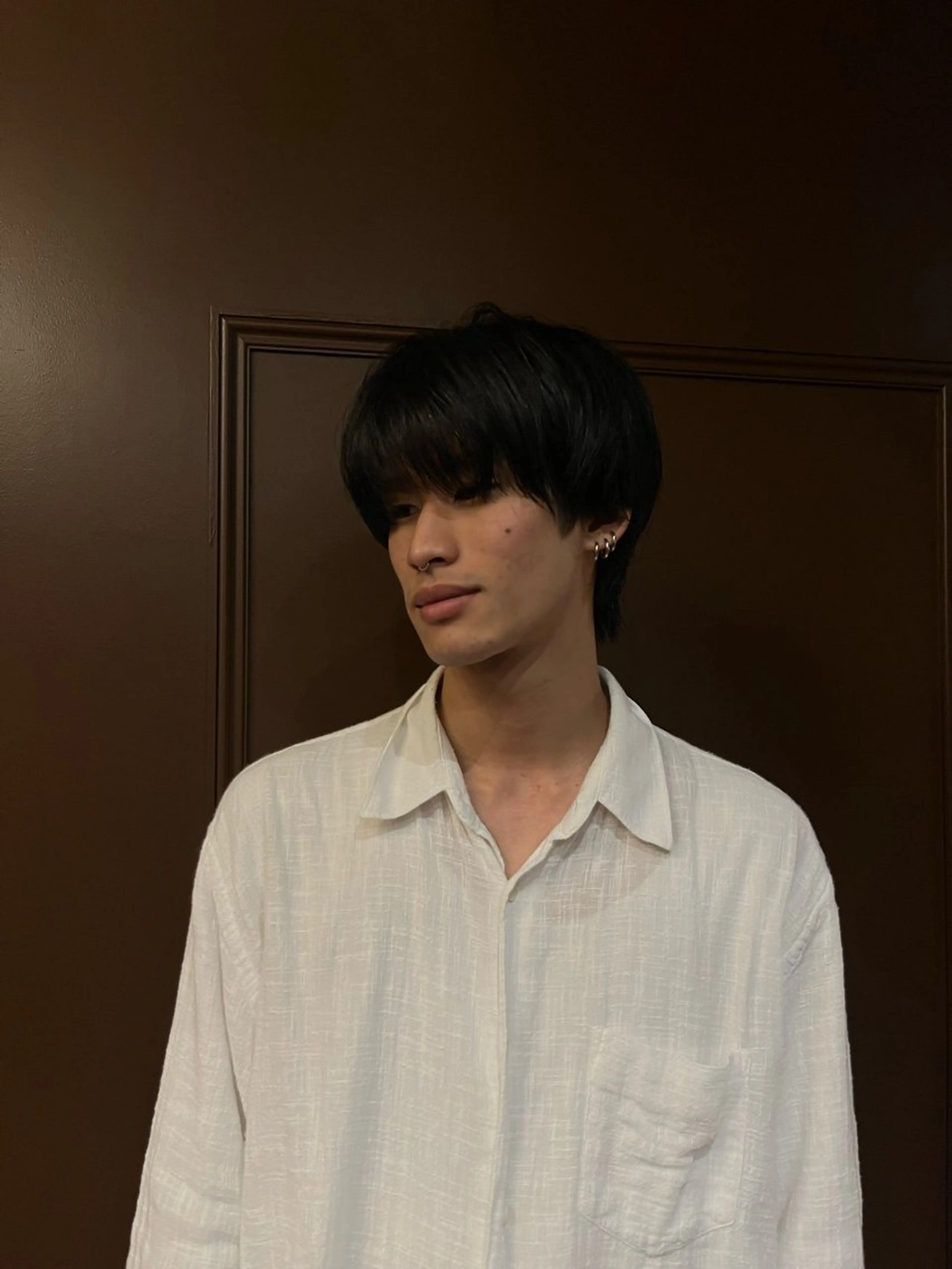 メンズ マッシュ シースルーマッシュ 窪田 力也のヘアスタイル