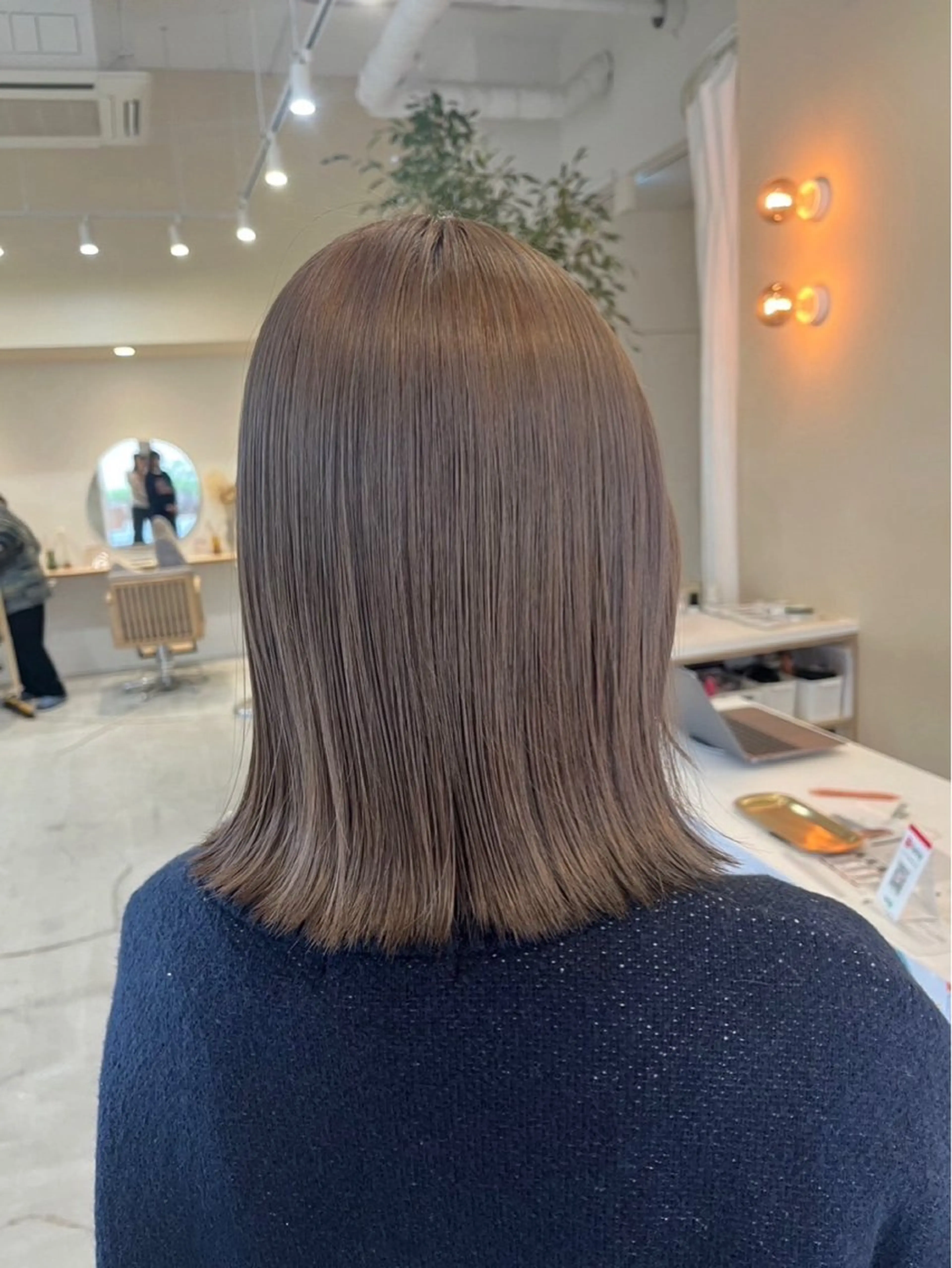 ミディアム ヘアカラー トリートメント 山口 愛結のヘアスタイル