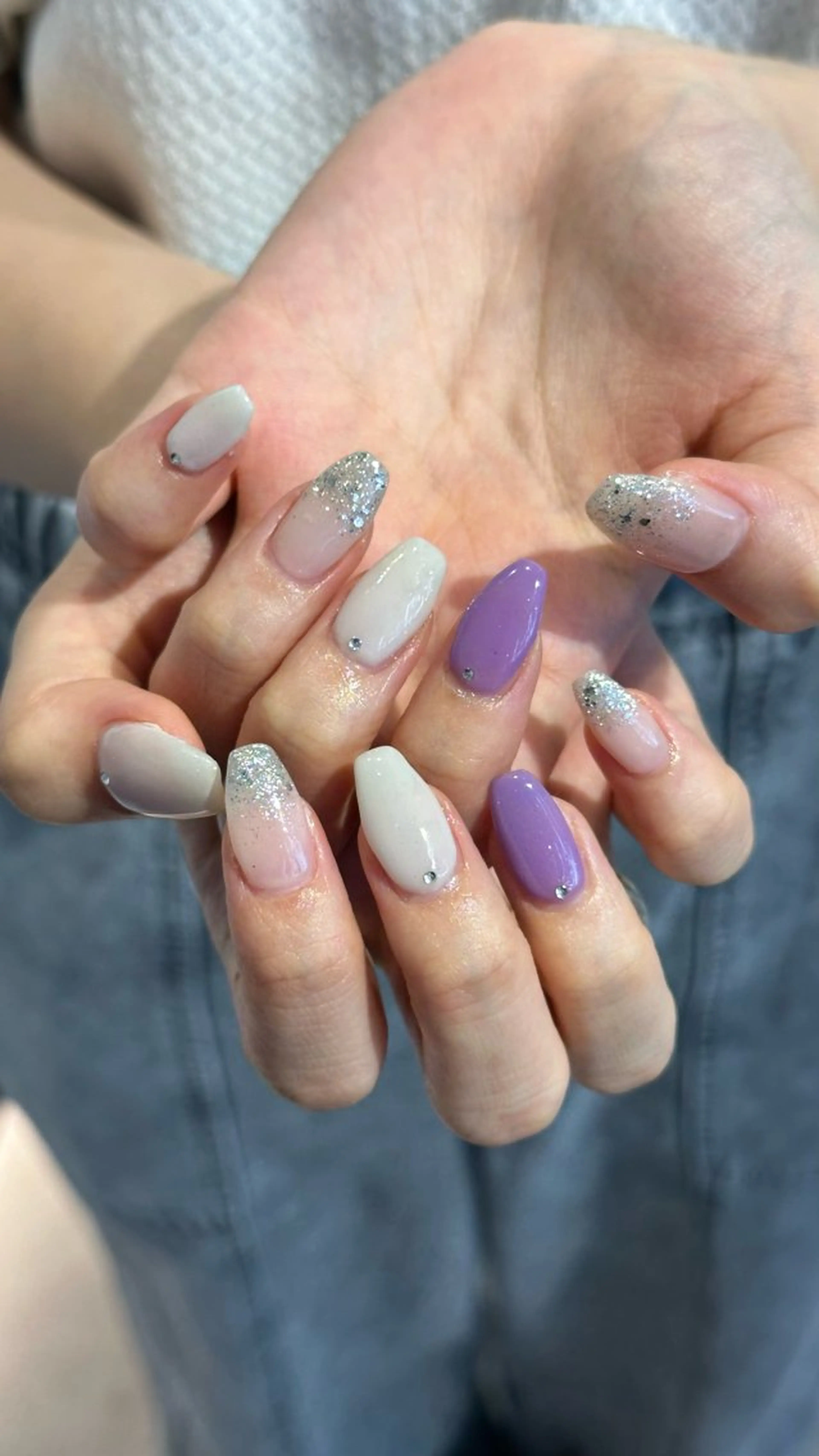 ネイル ハンドネイル 🎀韓国レイヤー特化 🎀ベージュ/ミクのヘアスタイル